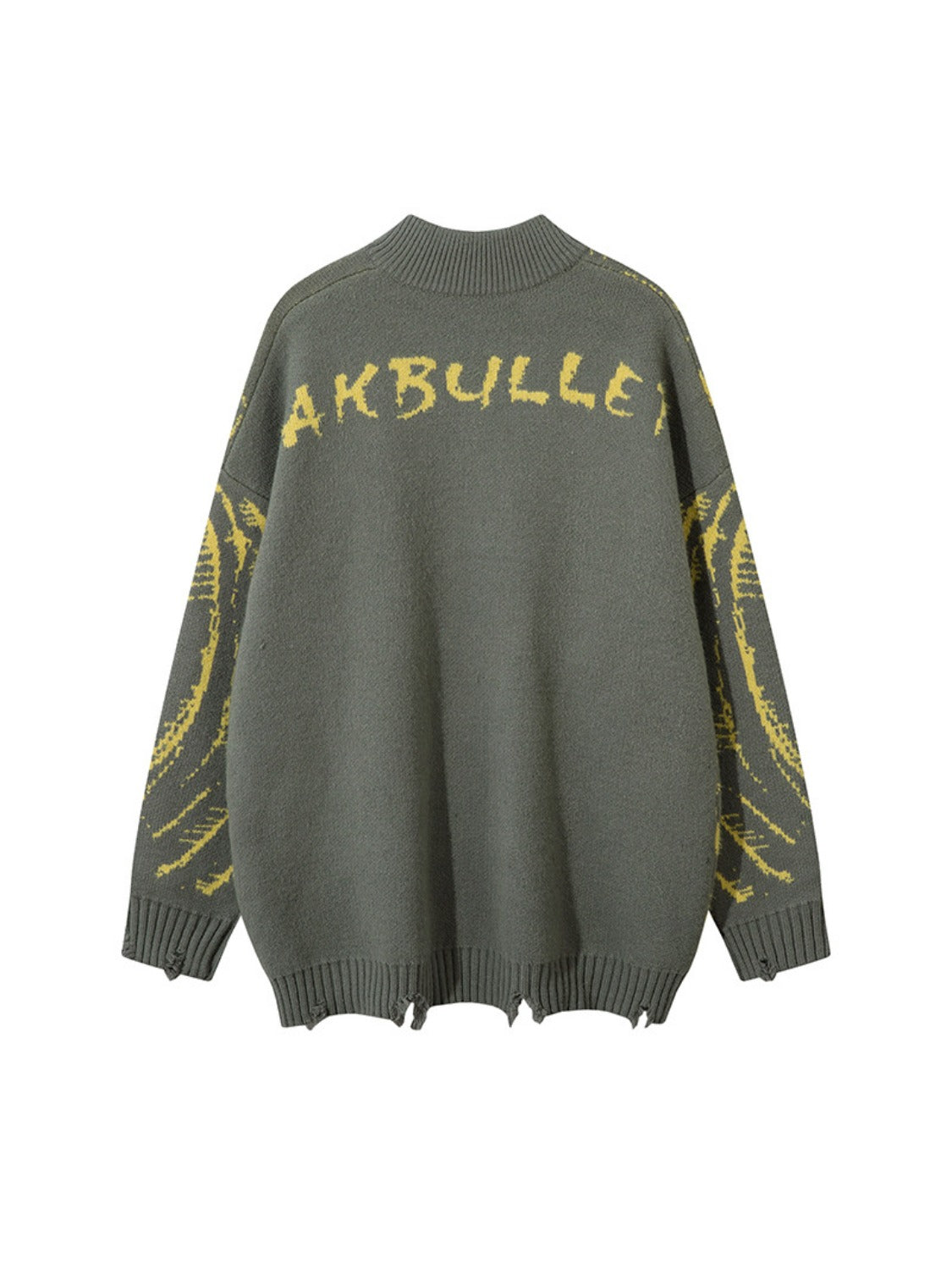 High Street Lazy Style Cat Jacquard Sweater