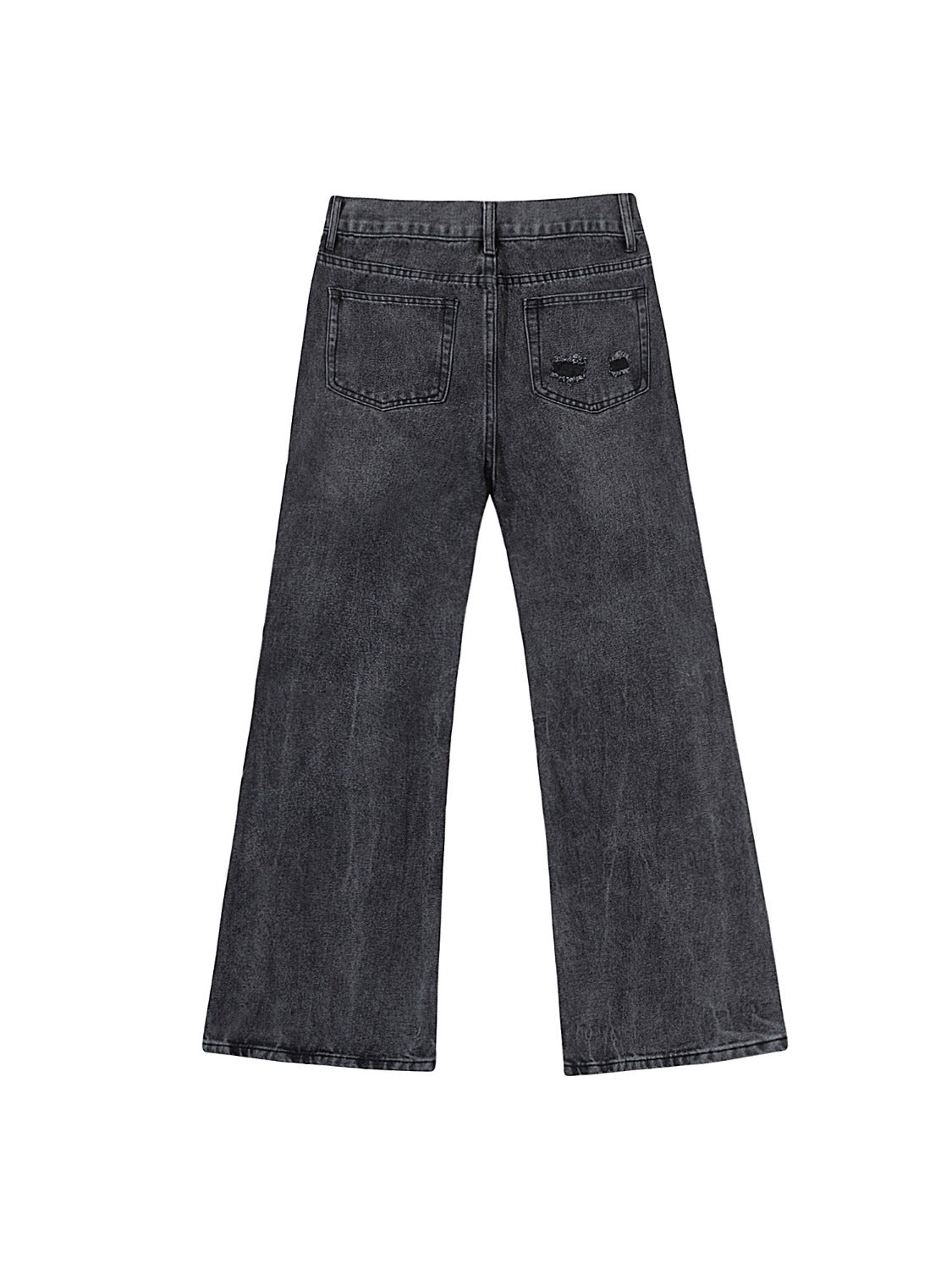 Vintage Graffiti Print Jeans