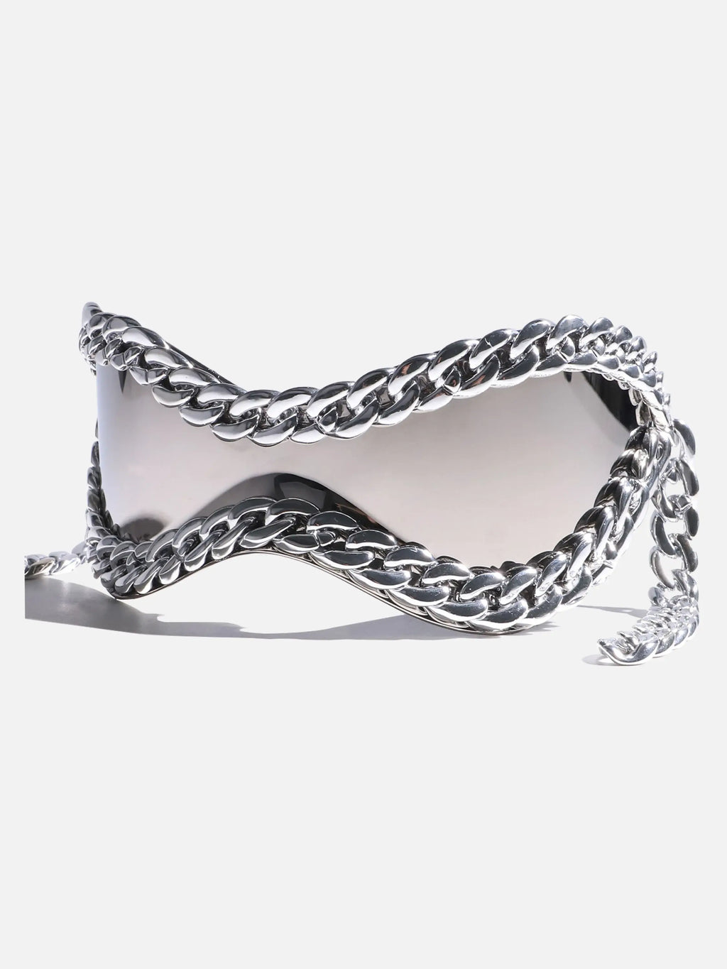 Disguisen Hip-Hop Metal Chain Y2K Futuristic Sunglasses
