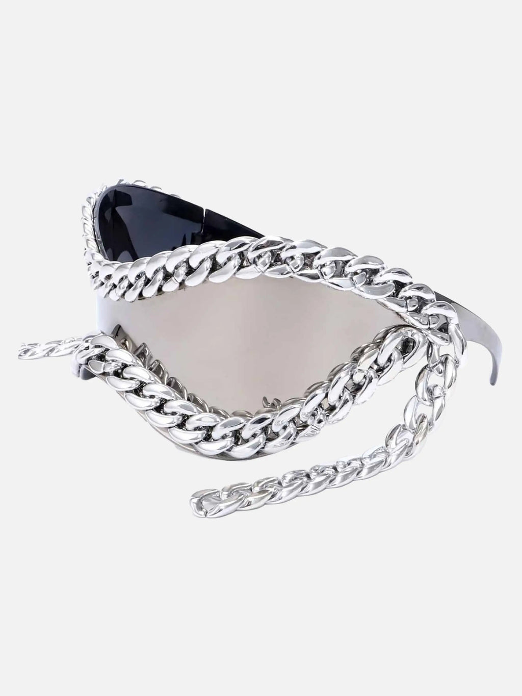 Disguisen Hip-Hop Metal Chain Y2K Futuristic Sunglasses