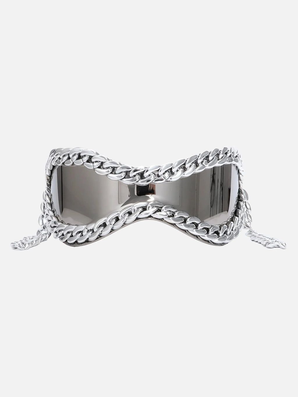 Disguisen Hip-Hop Metal Chain Y2K Futuristic Sunglasses