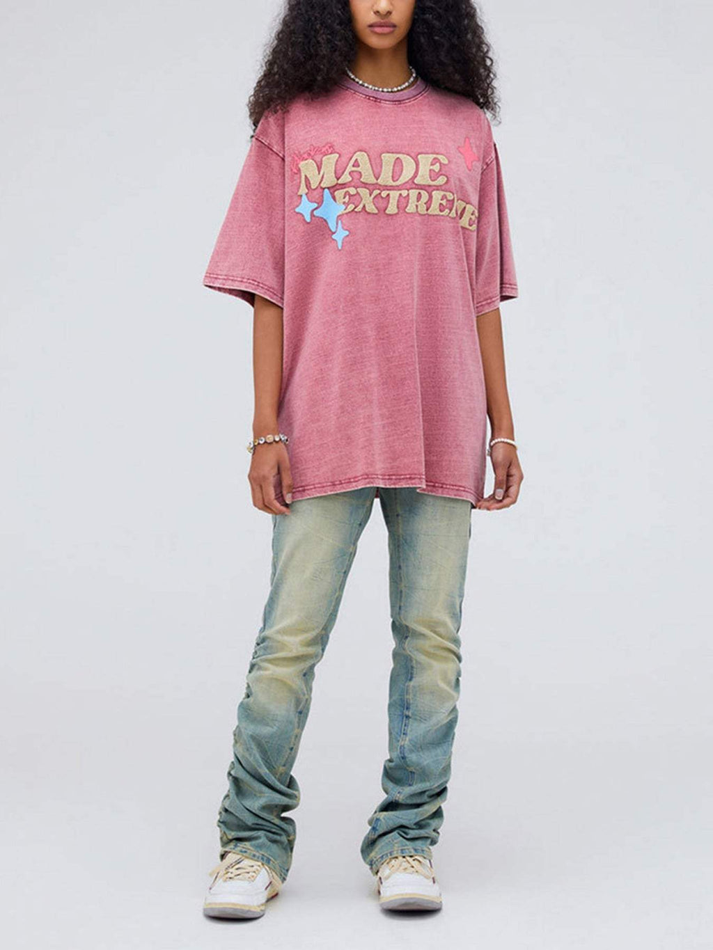 Disguisen Fun Cartoon Foam Print T-shirt