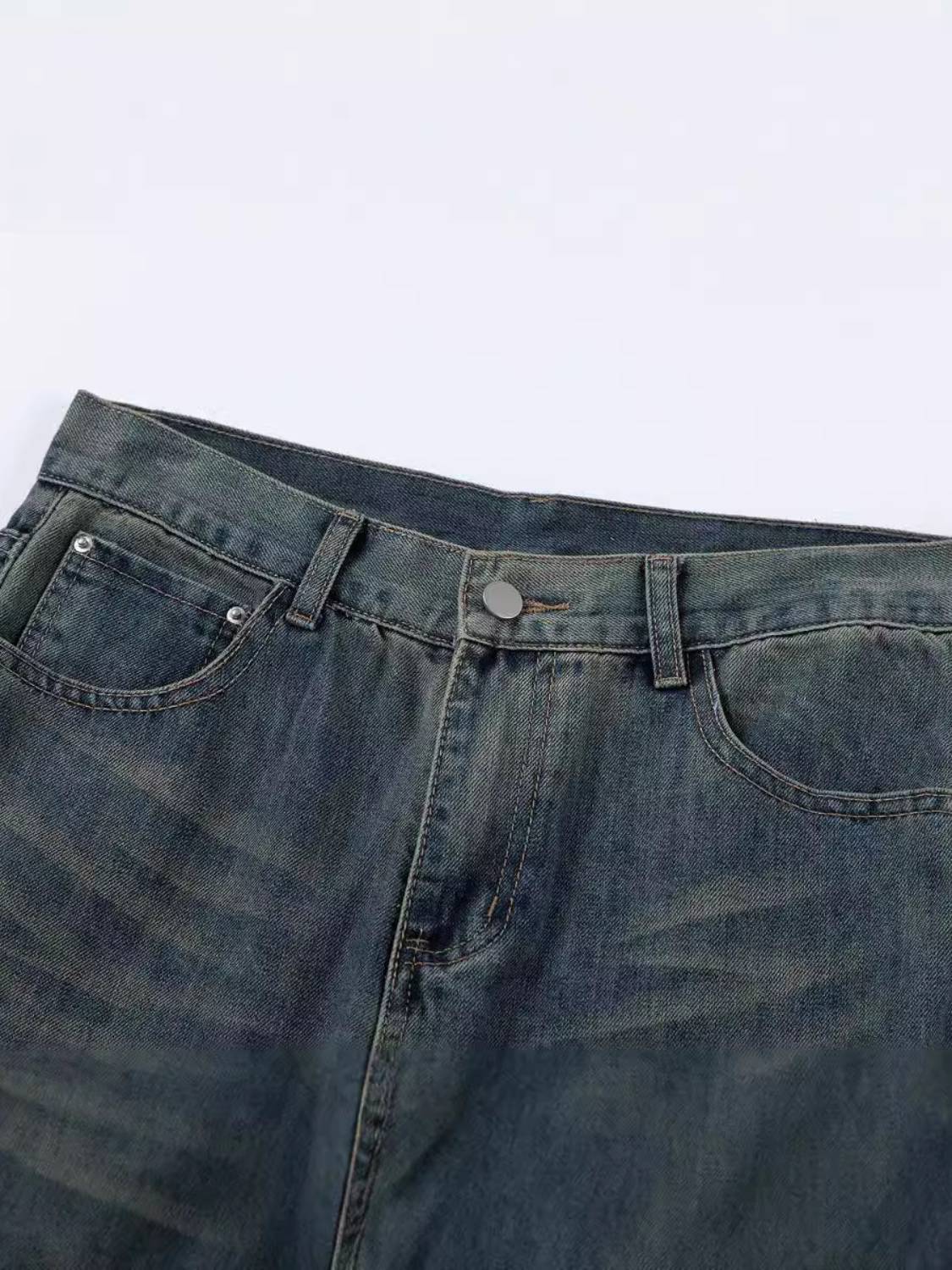 Cat Graffiti Print Jeans