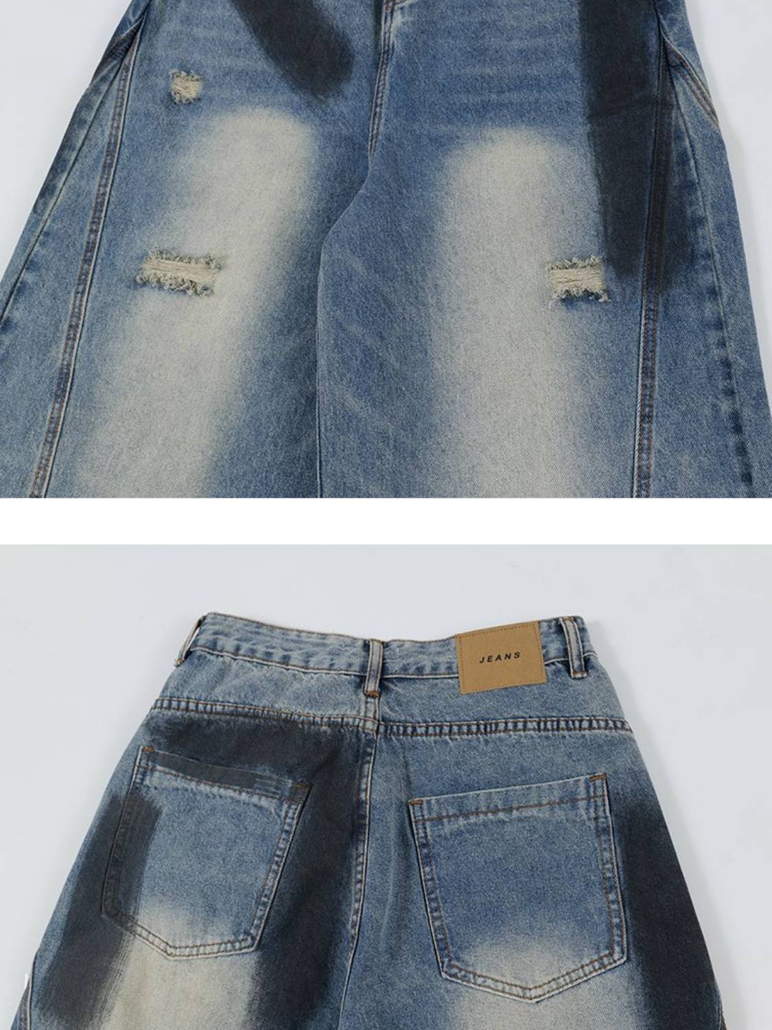 Vintage Ripped Jeans