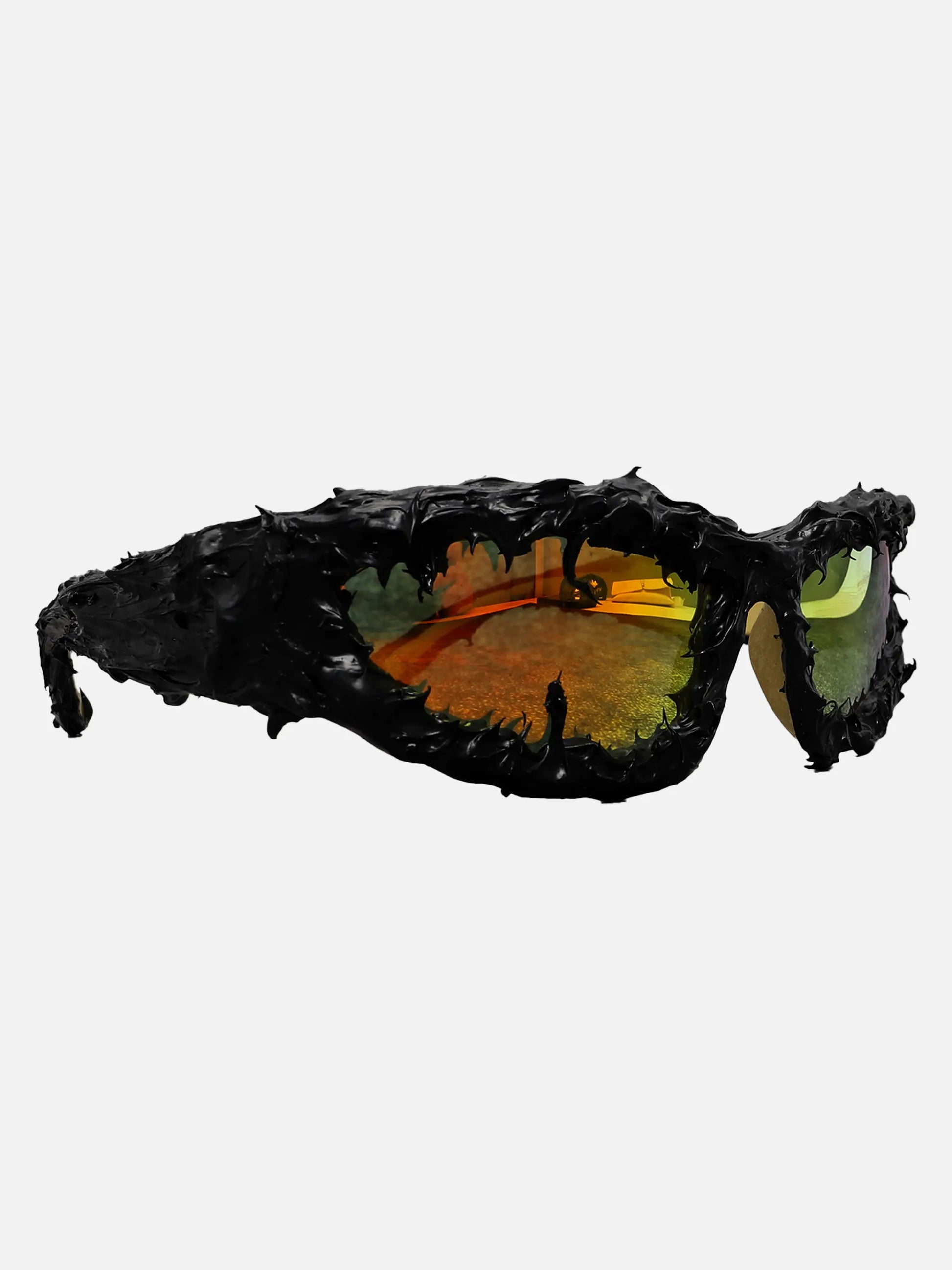 Disguisen Hip-Hop Small Frame Shark Teeth Epoxy Sunglasses