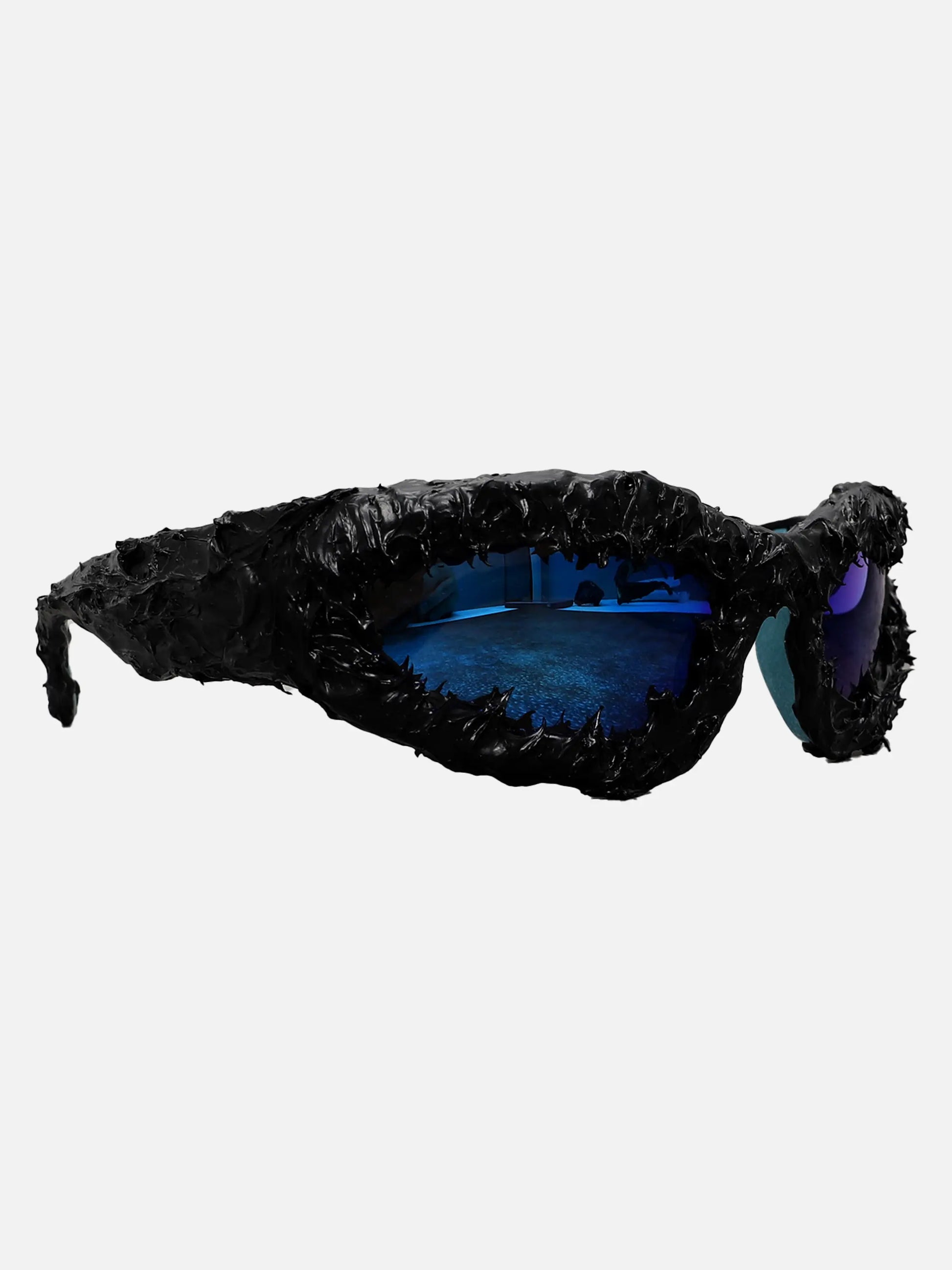 Disguisen Hip-Hop Small Frame Shark Teeth Epoxy Sunglasses