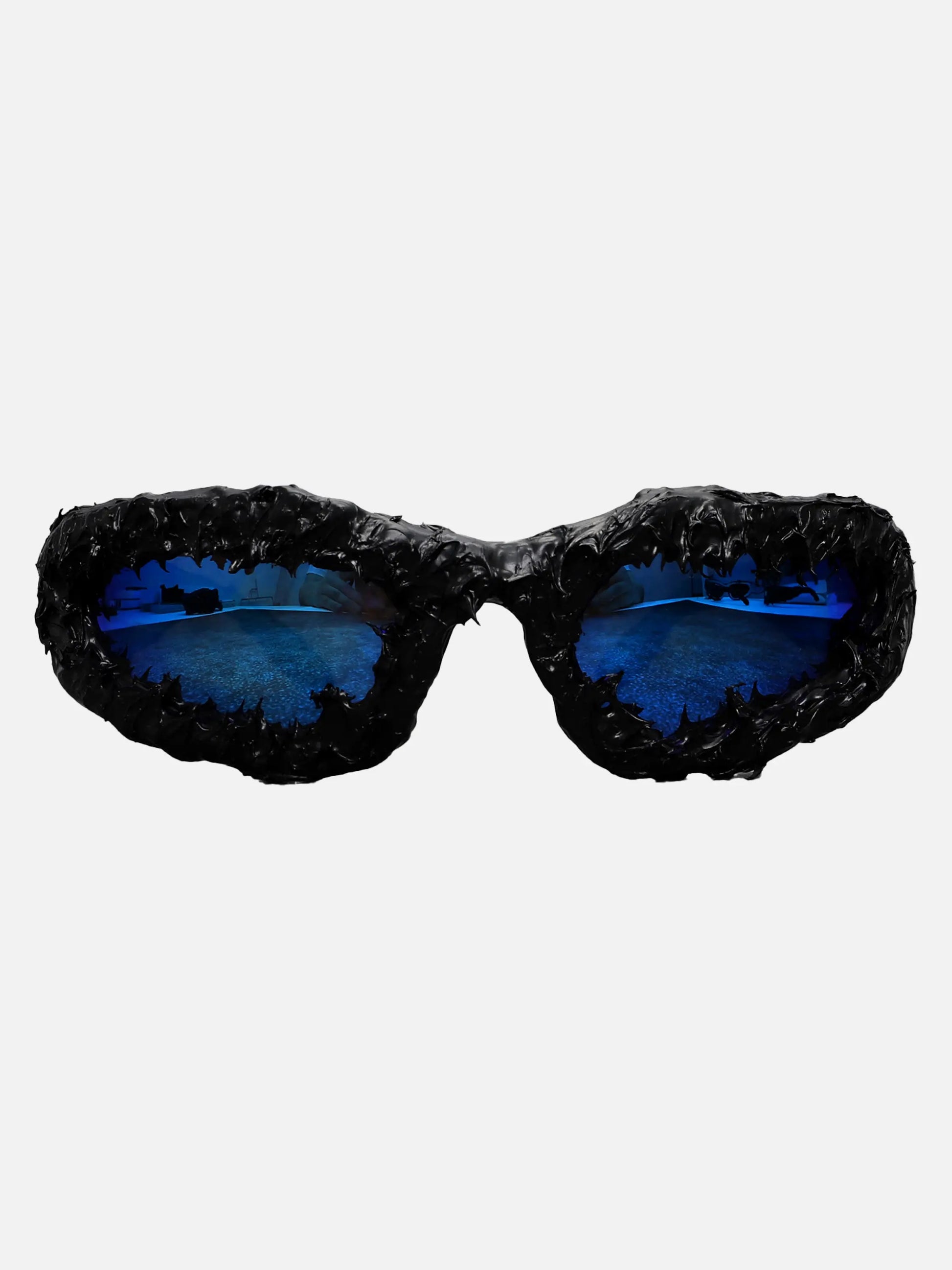 Disguisen Hip-Hop Small Frame Shark Teeth Epoxy Sunglasses