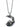 Crescent Skull Pendant Necklace