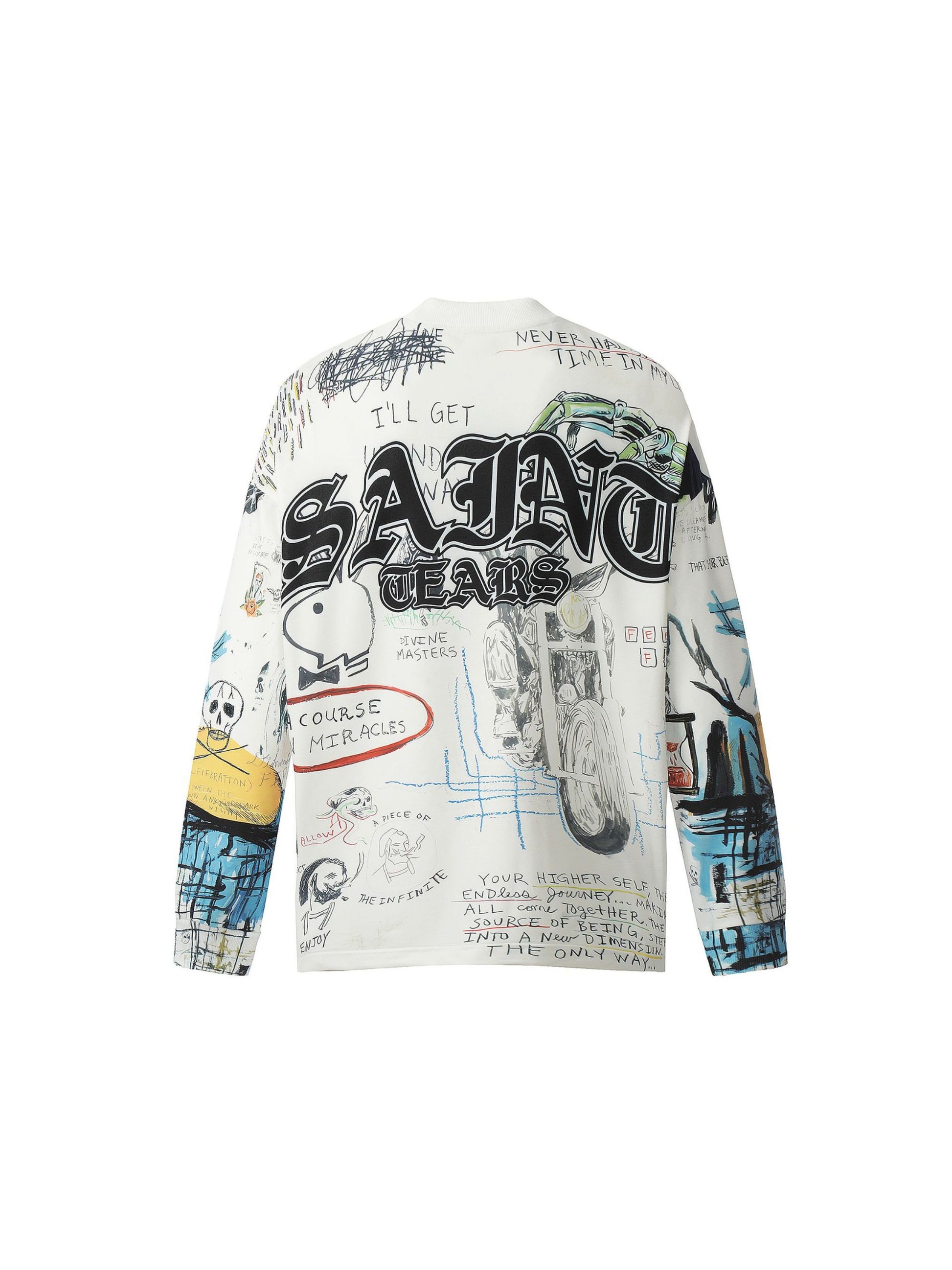 Graffiti Print Long Sleeve T-shirt