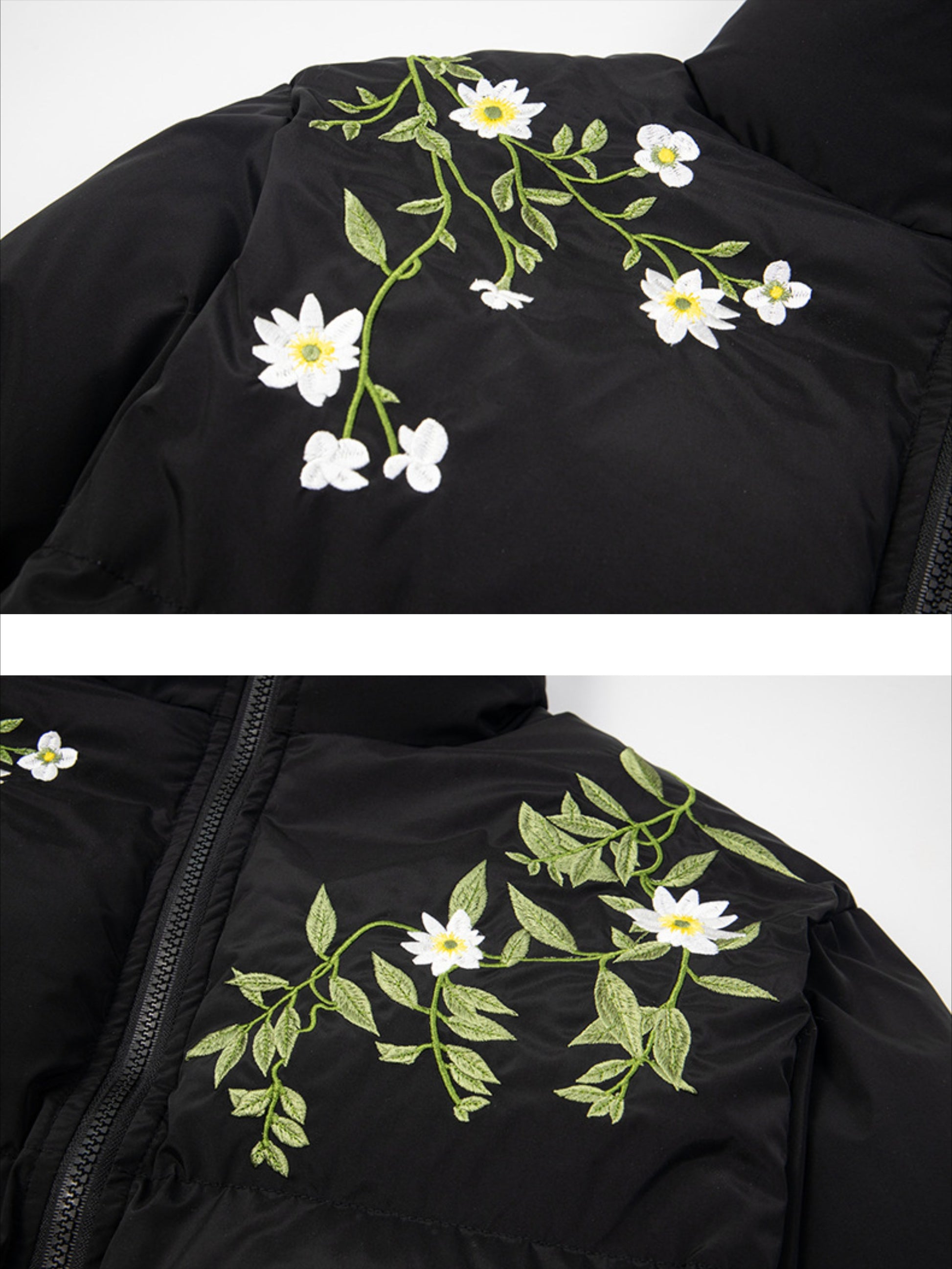 Floral Embroidered Coat