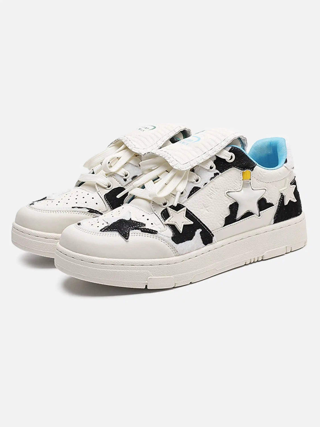 Disguisen Street Two-Color Cow Street Couple Shoes