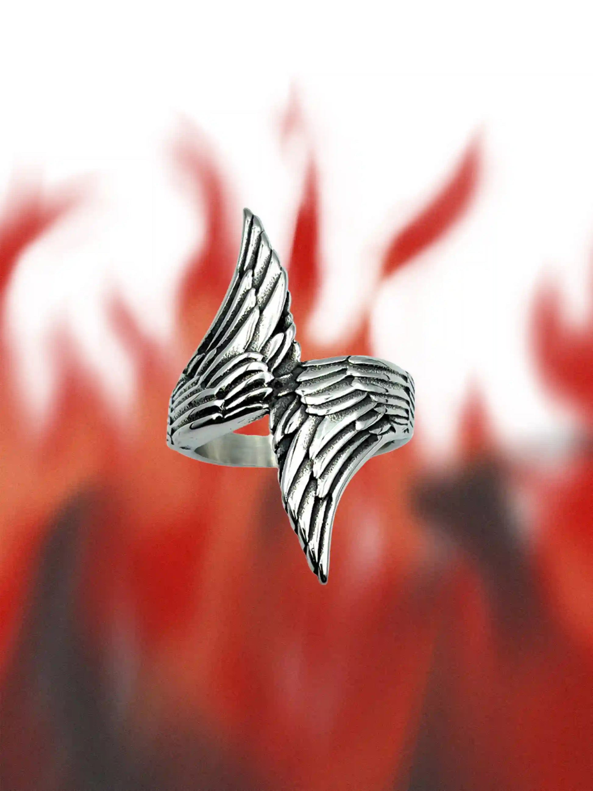 Vintage Angel Wings Ring