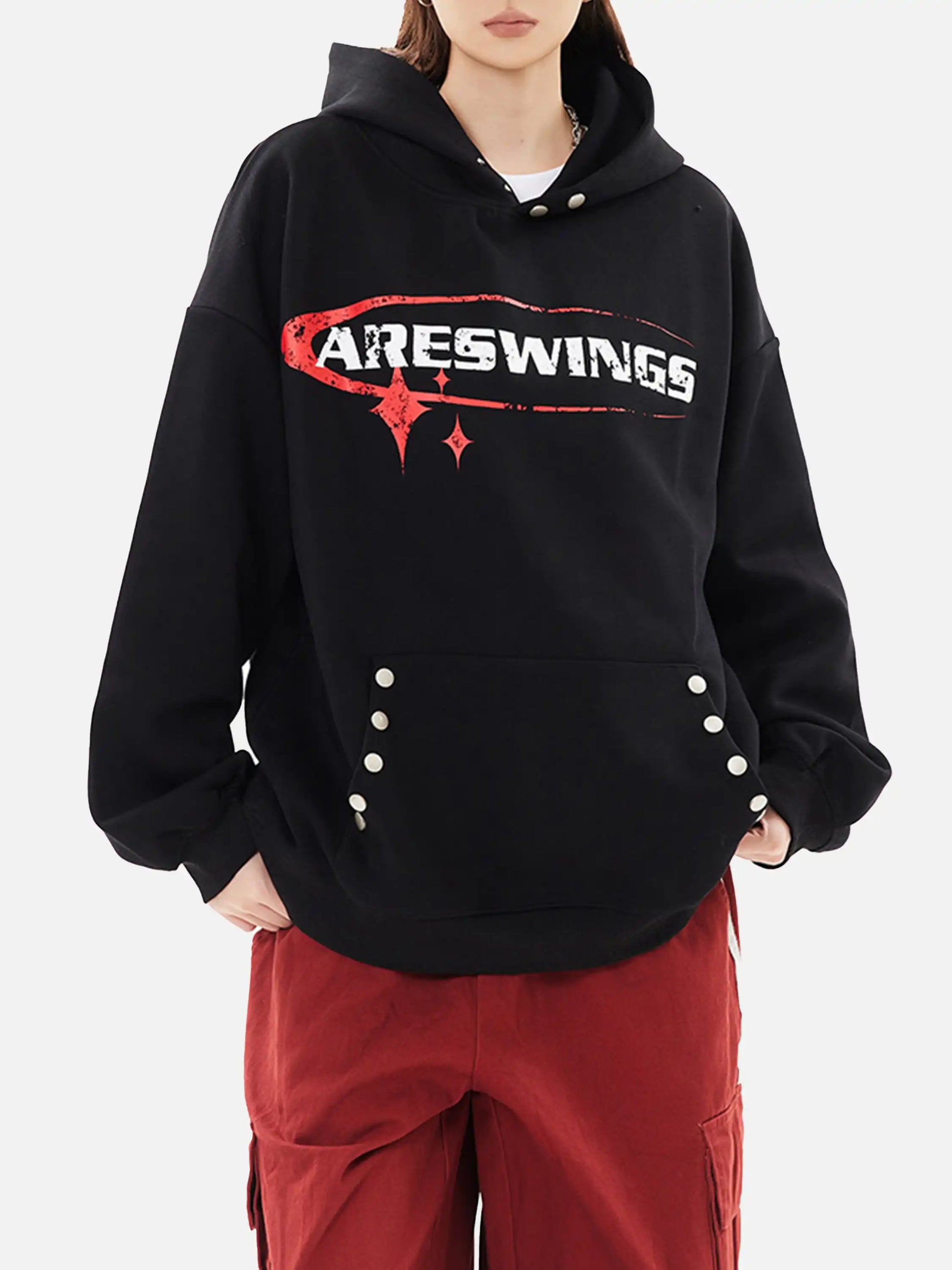 Disguisen High Street Lettering Hip-Hop Hoodie