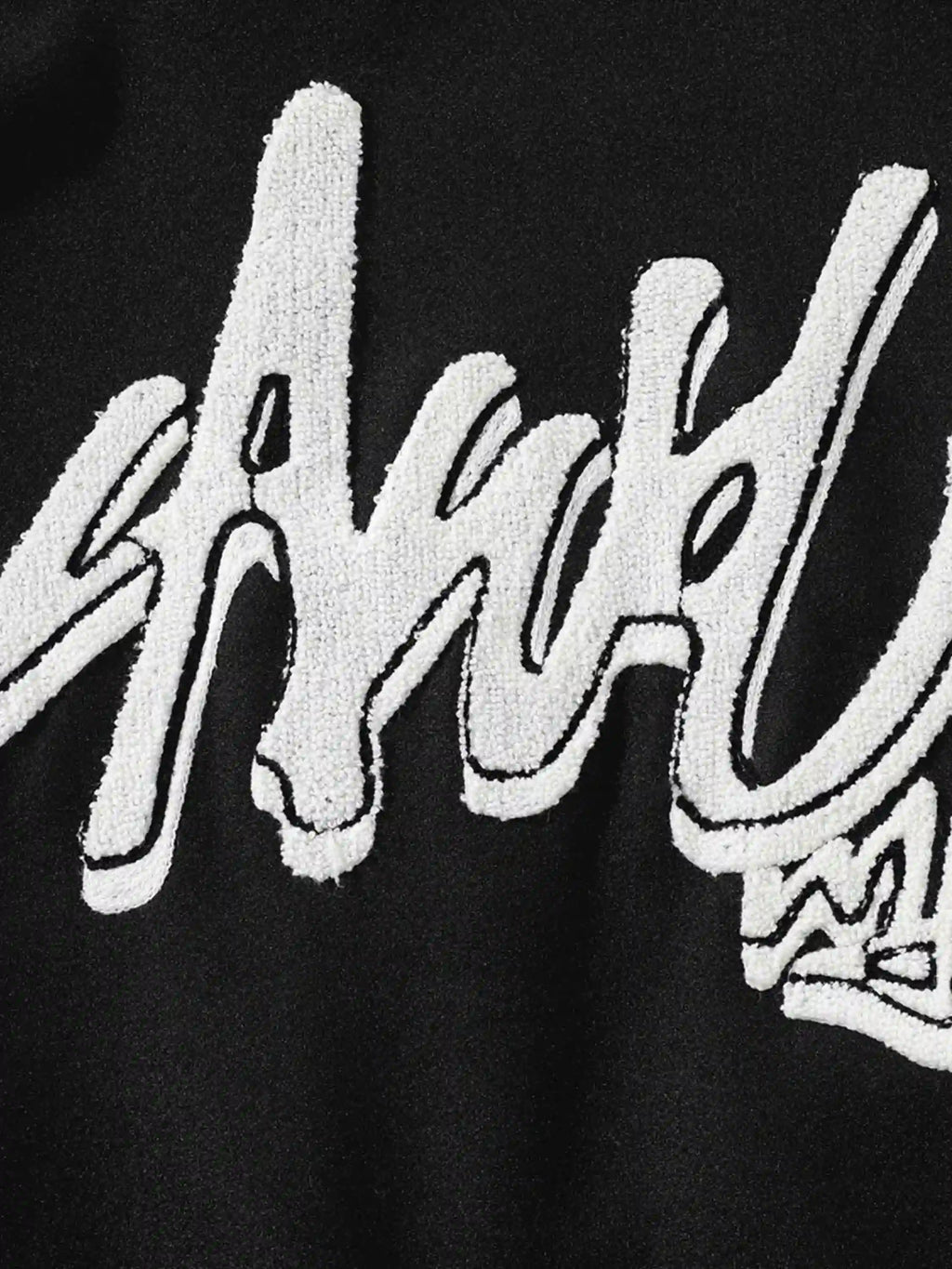 Disguisen Flocking Embroidery Baseball Jacket