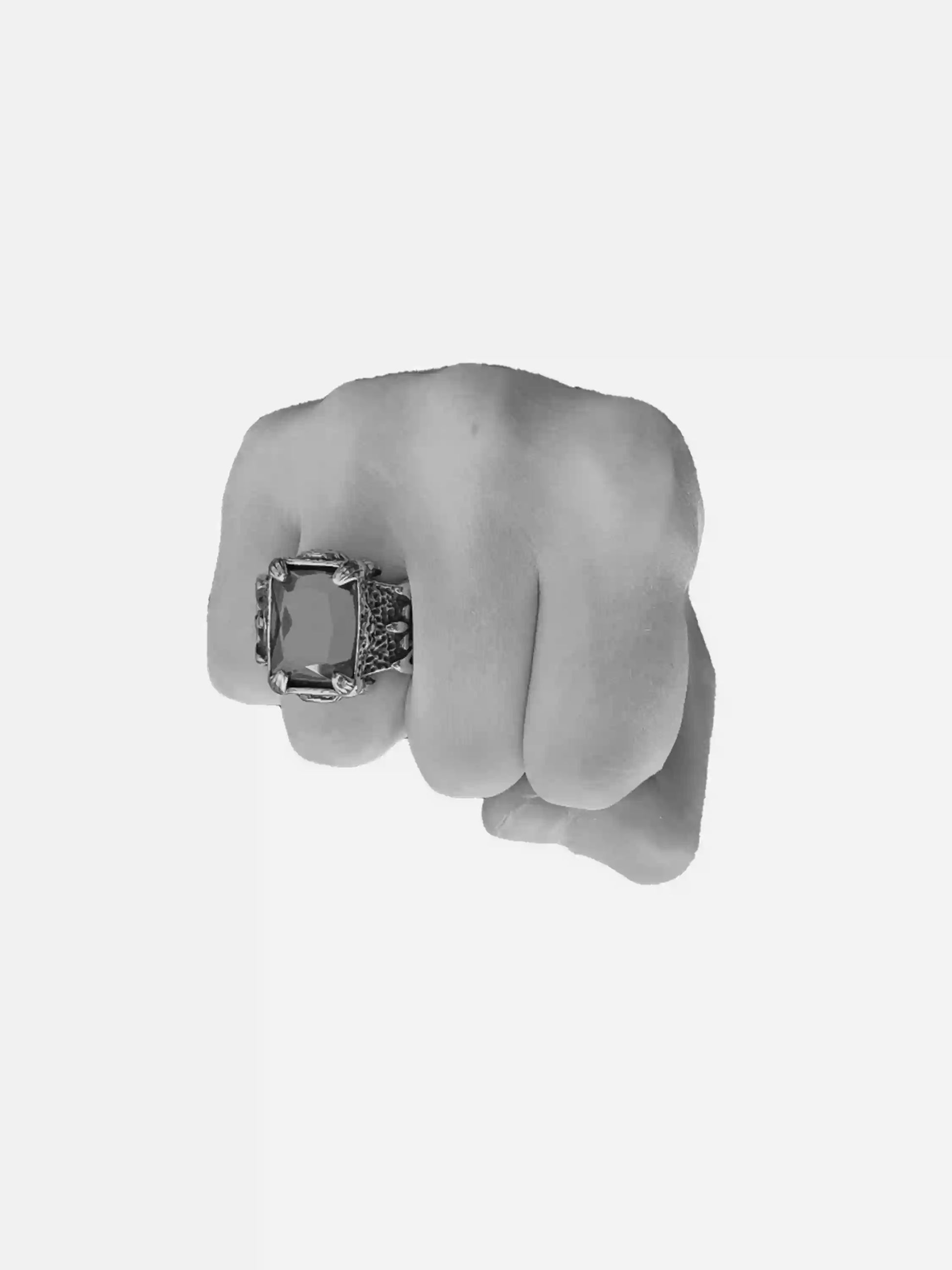 Carved Ruby Ring