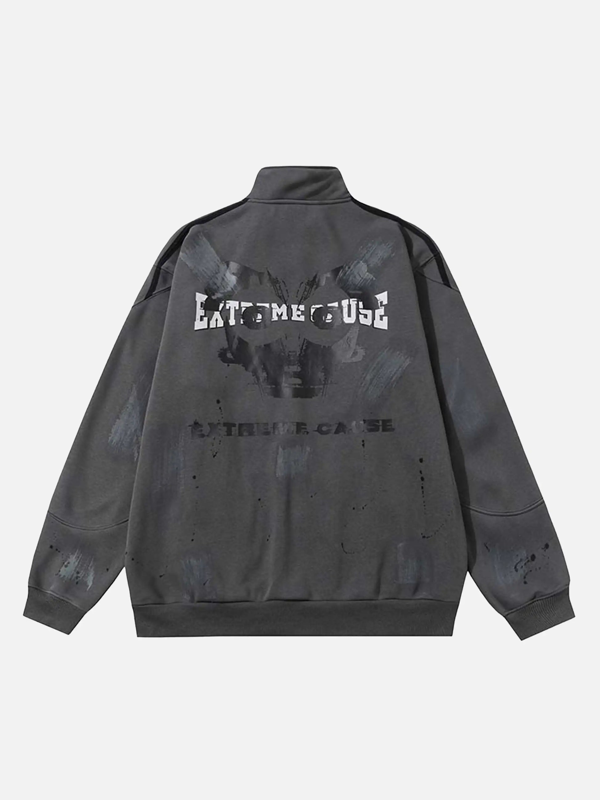 Graffiti Dot Pattern Print Jacket