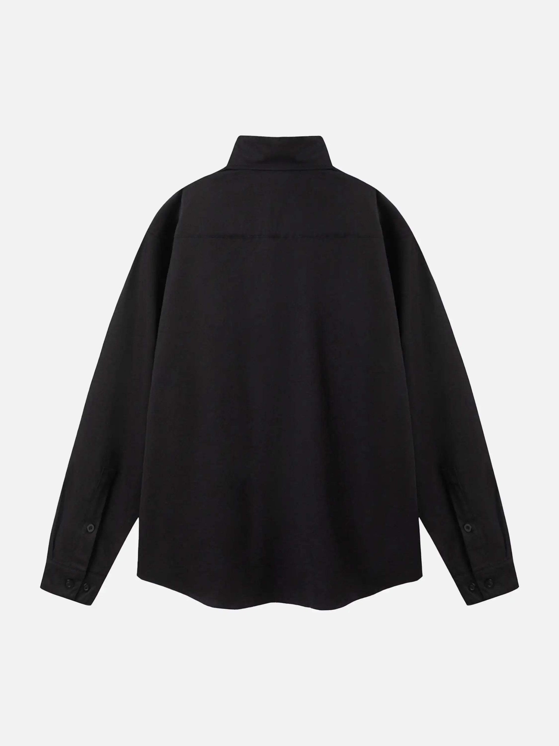 Disguisen Portrait Painting Dark Long Sleeve Shirt