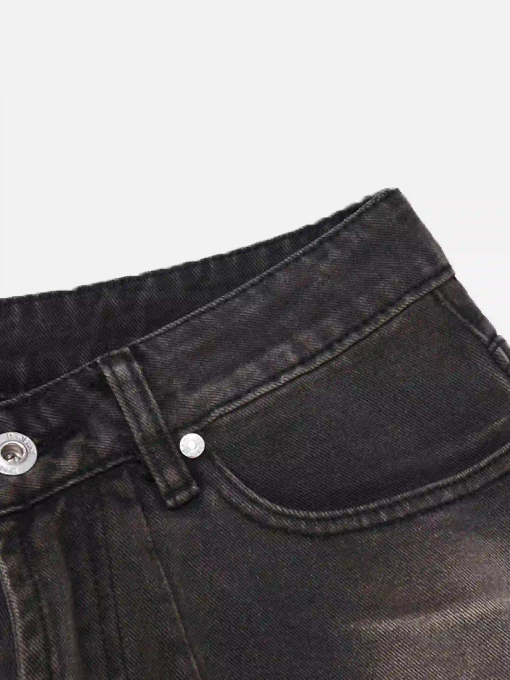 Disguisen Vintage Distressed Denim Gradient Shorts