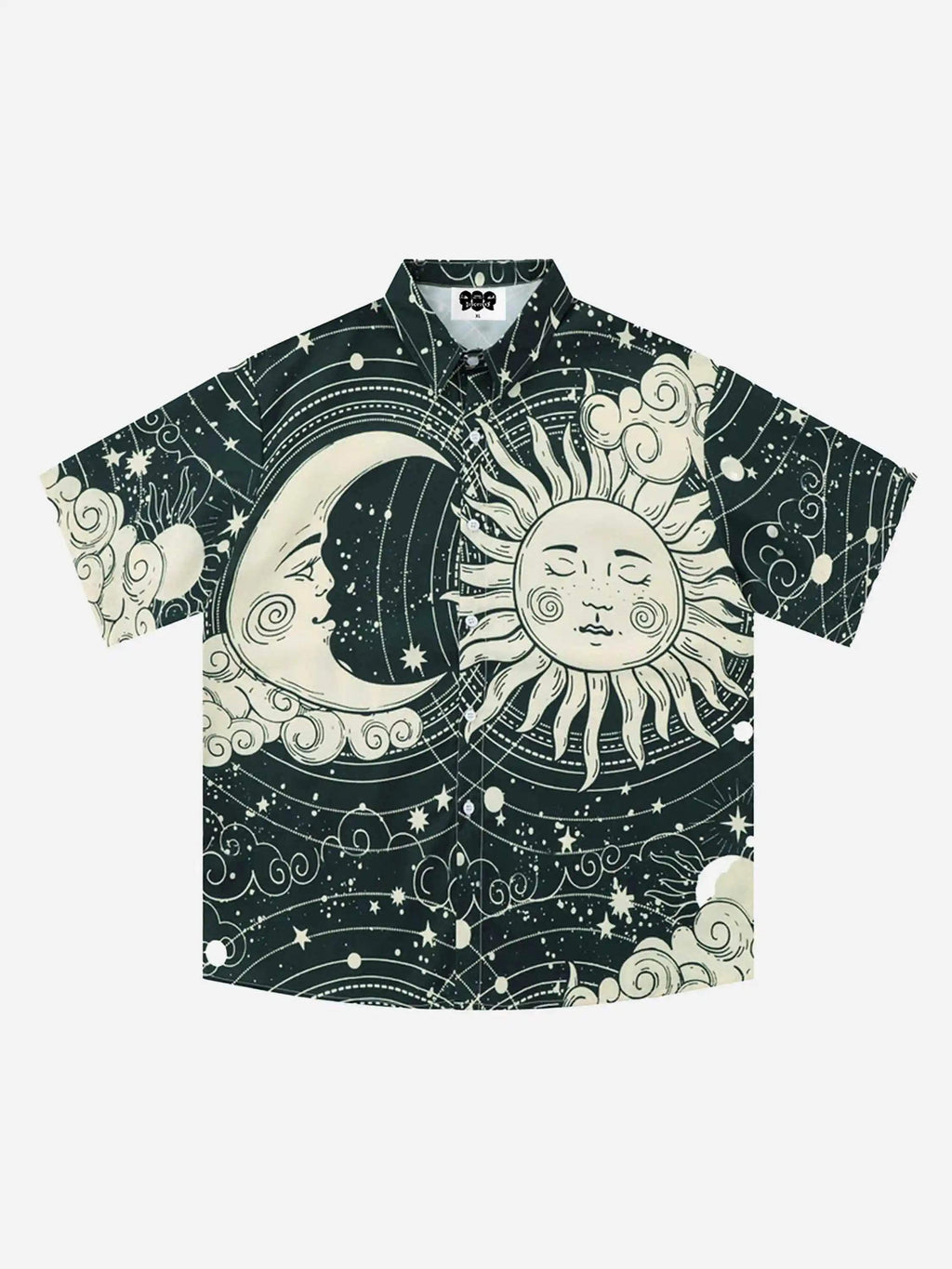 Disguisen Retro Oversize Casual Beach Shirt