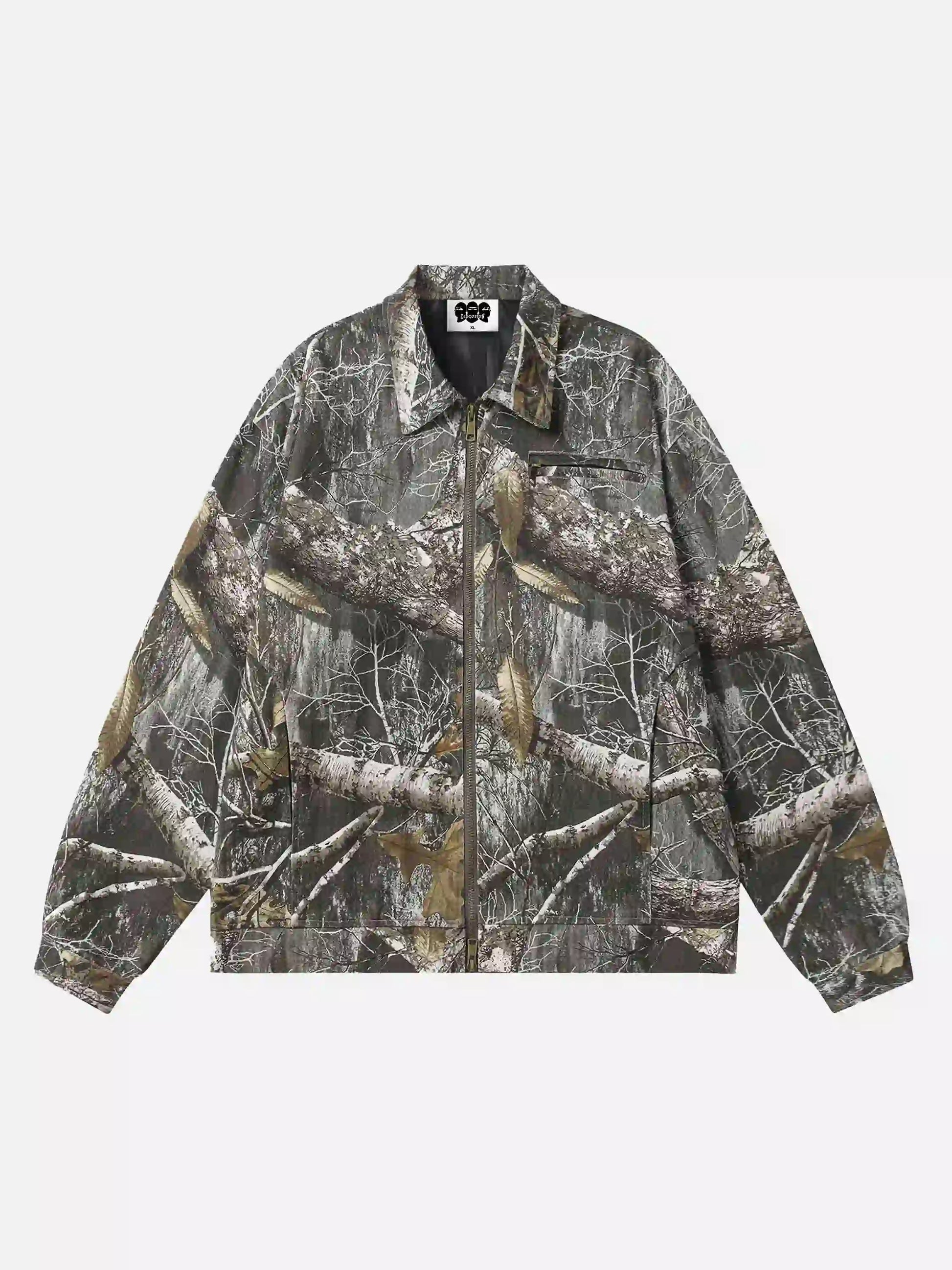 Disguisen American Retro Tree Branch Camouflage Jacket