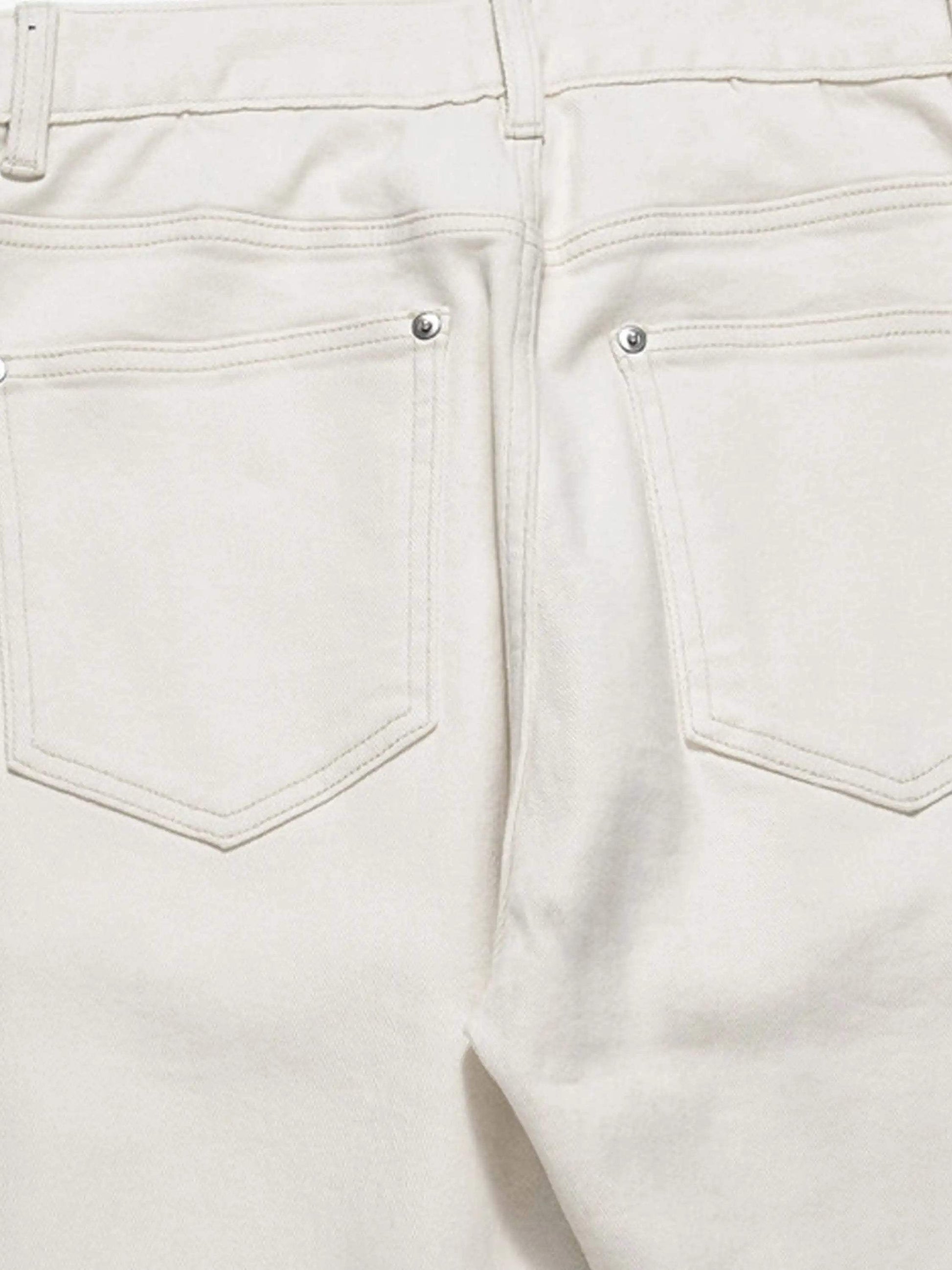 Disguisen High Street Zipper Niche Design Straight Pants