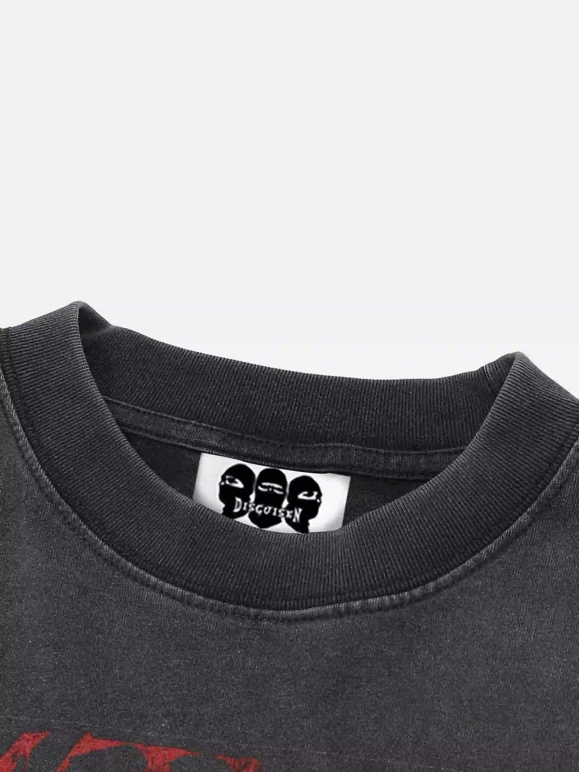 Disguisen American Retro Band Image Long Sleeve T-Shirt