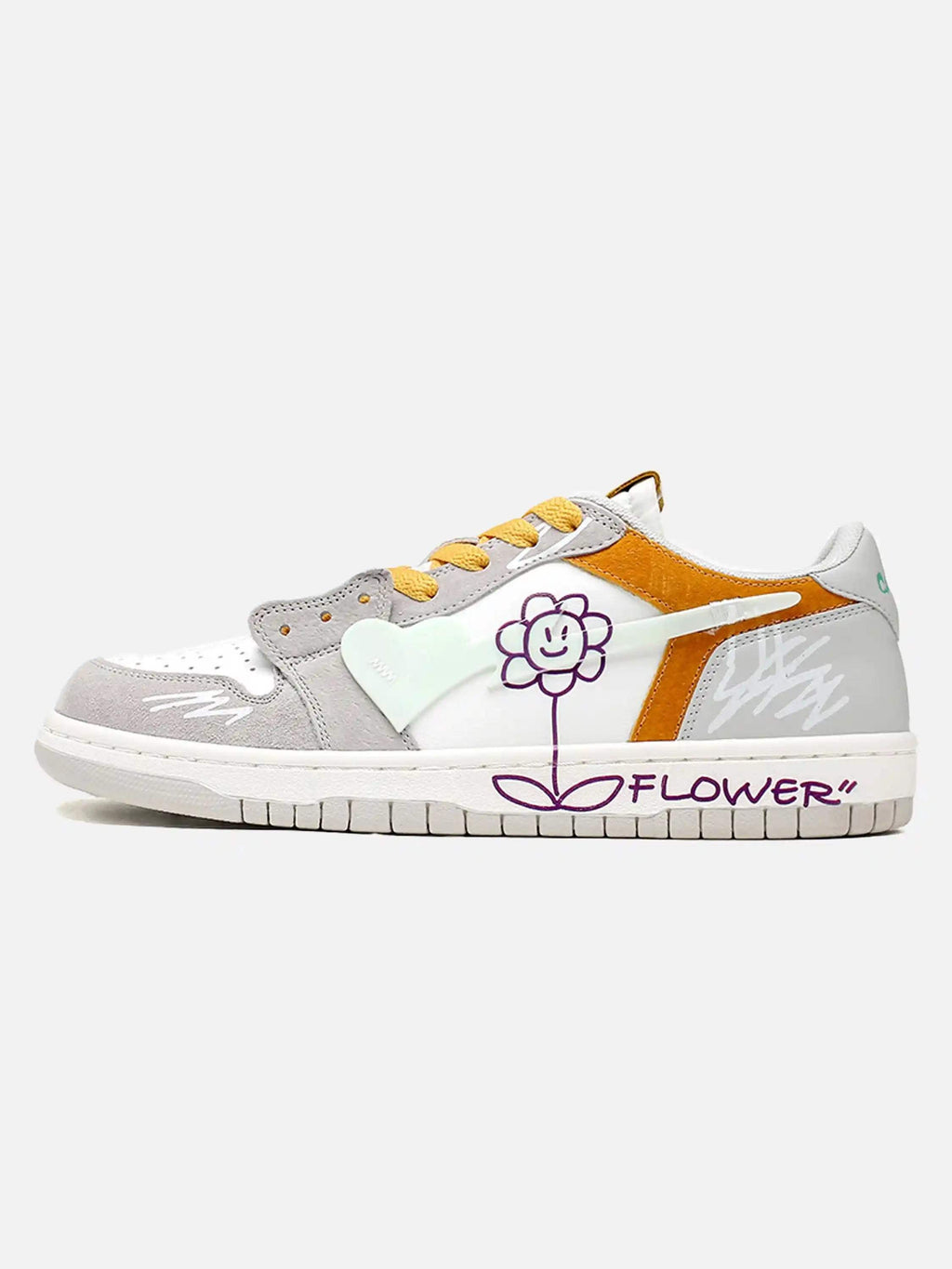 Disguisen Niche Street Playful Flower Couple Casual Shoes