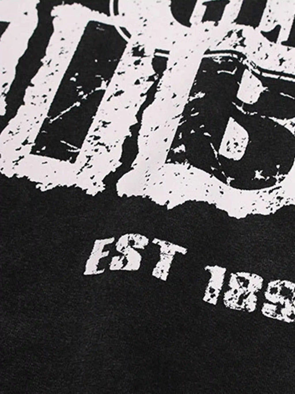 Disguisen Vintage Washed Letter Print Hoodie