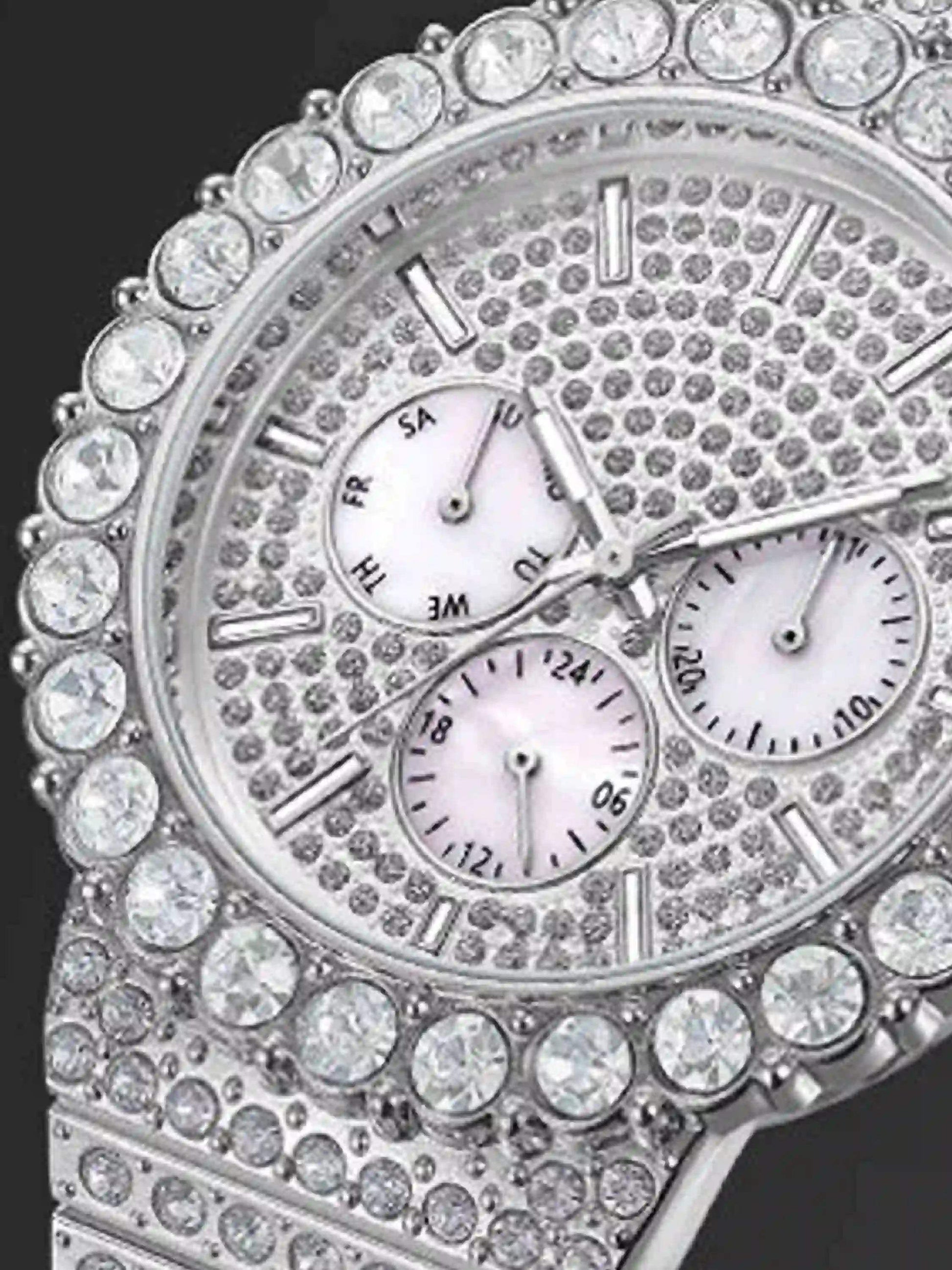 Disguisen Street Hip Hop Diamond Quartz Watch
