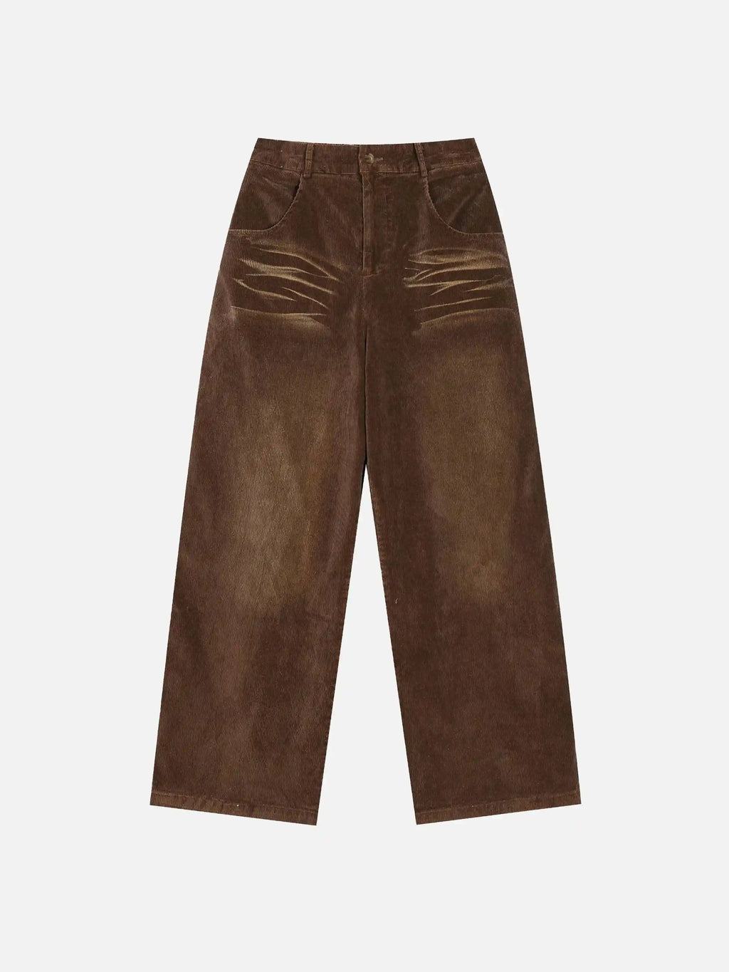 Vintage Water Ripples Corduroy Straight Leg Pants