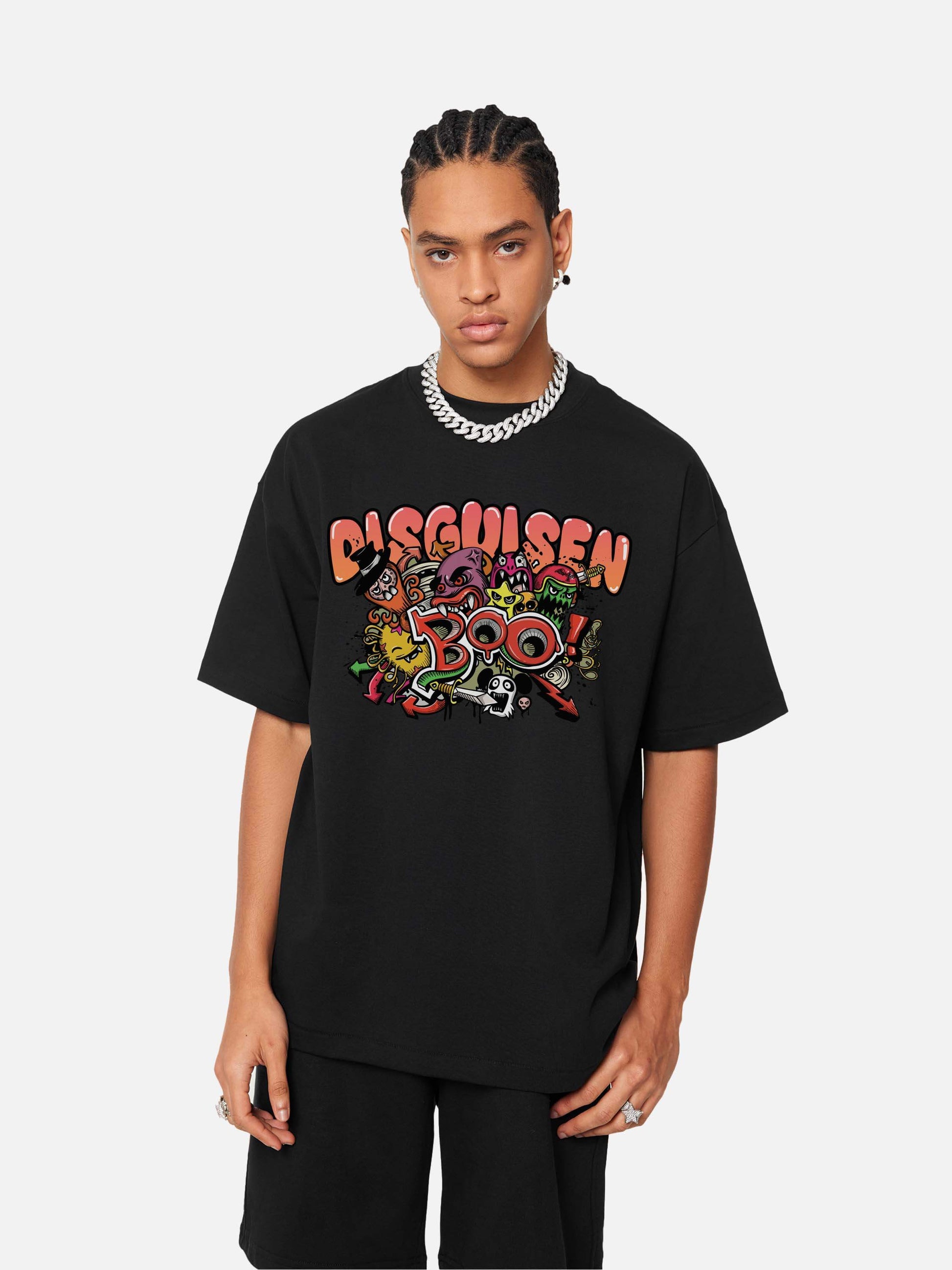 Disguisen Graffiti Cartoon Animal T-Shirt
