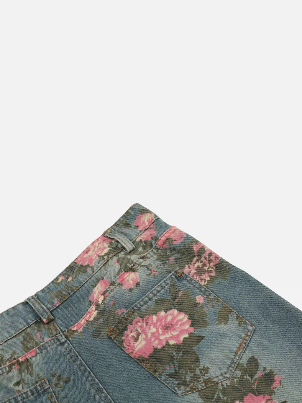 Disguisen American Hip-Hop Vintage Rose Jeans