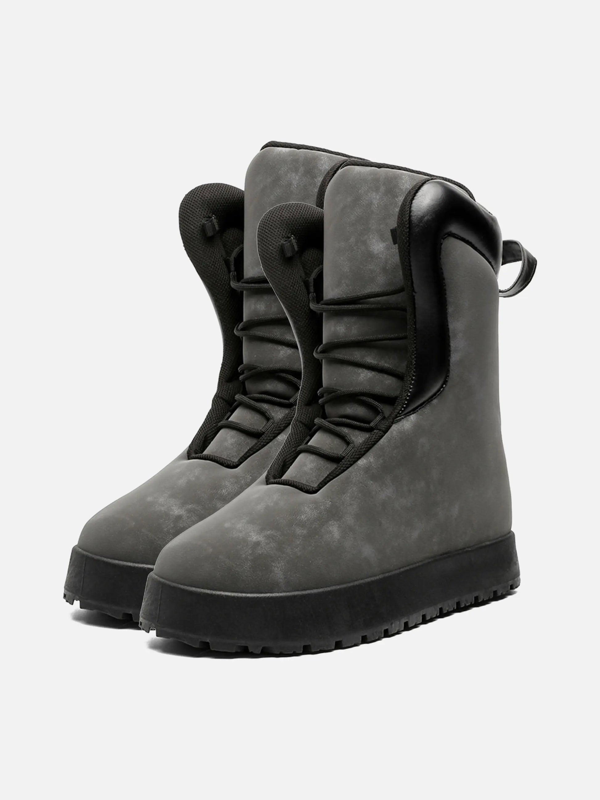 Contrasting Color Chunky Breadboard Boots