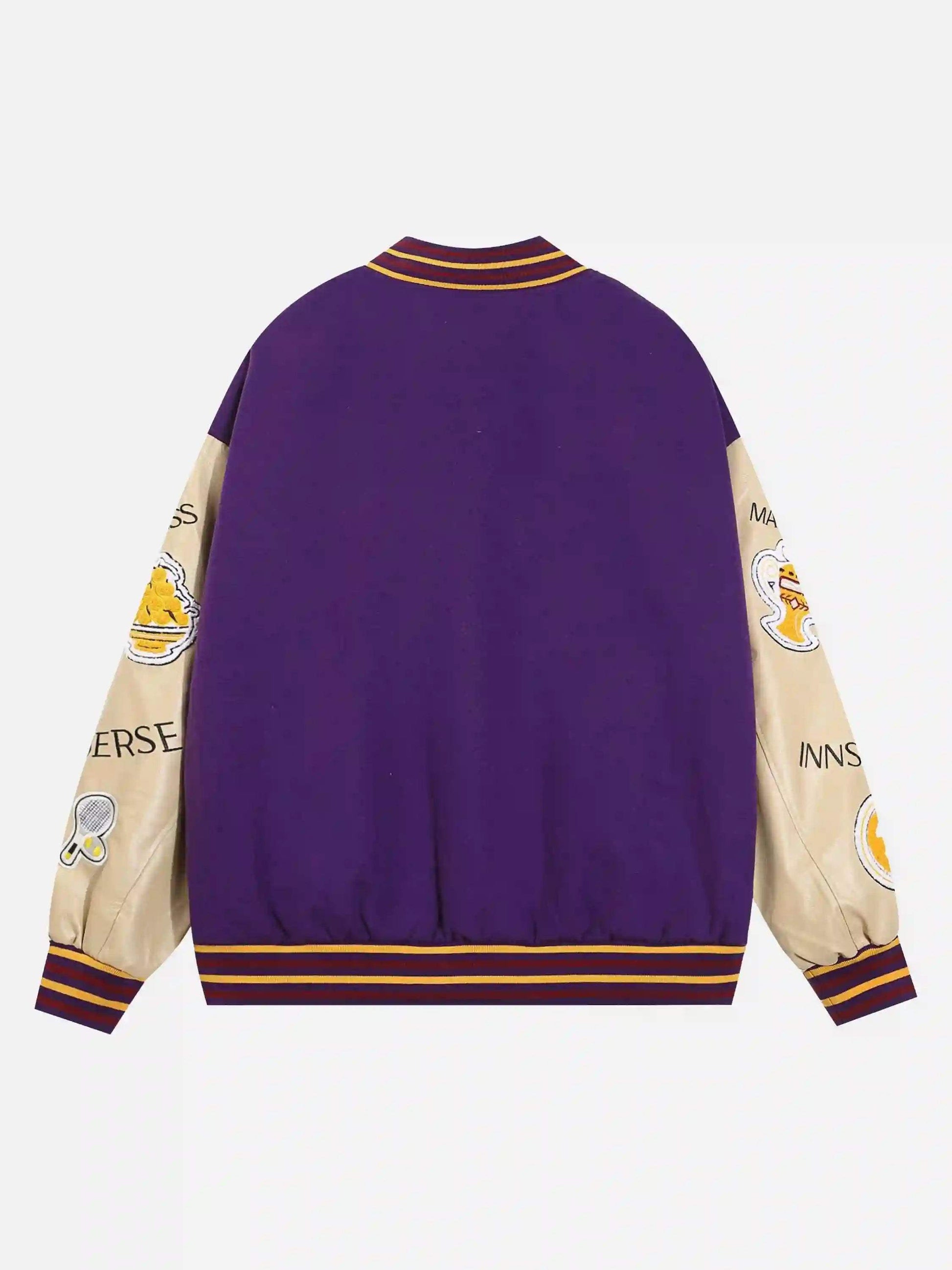 Retro Embroidered Baseball Jacket