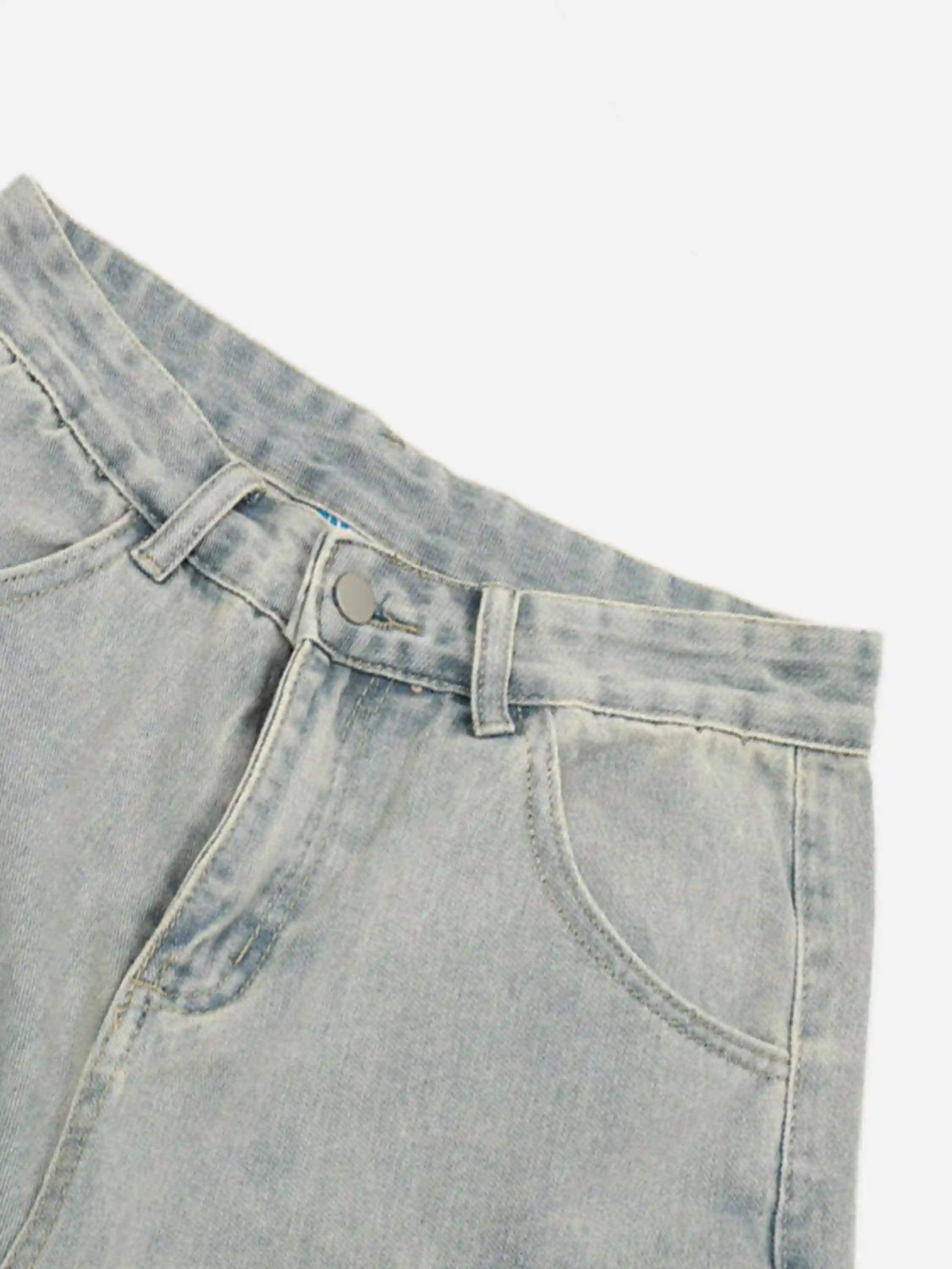 Disguisen Vintage Washed Loose Wide-Leg Denim Jorts