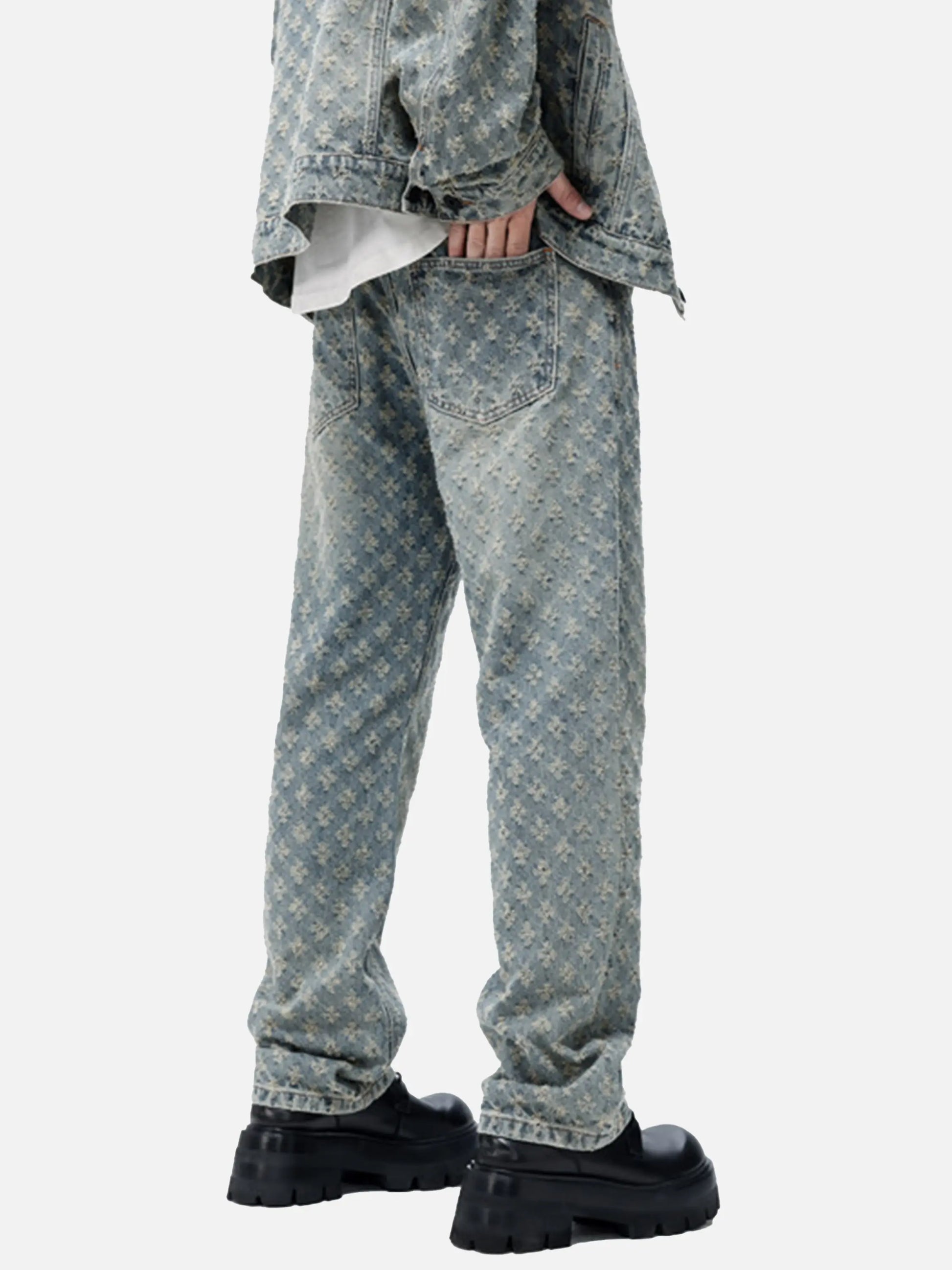 Disguisen American Retro Floral Personalized Jeans