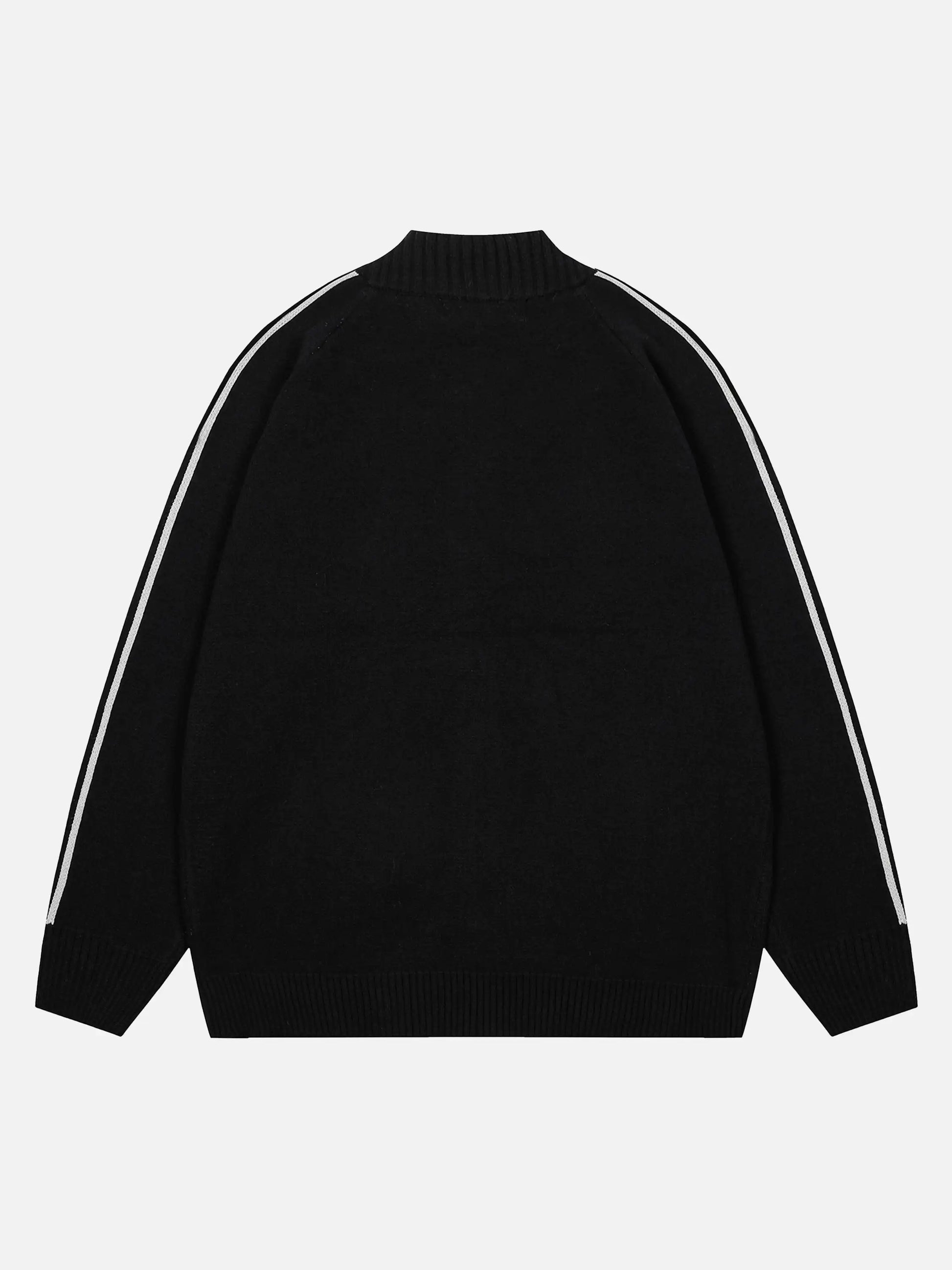 Disguisen Stand Collar Racing Zip-up Cardigan