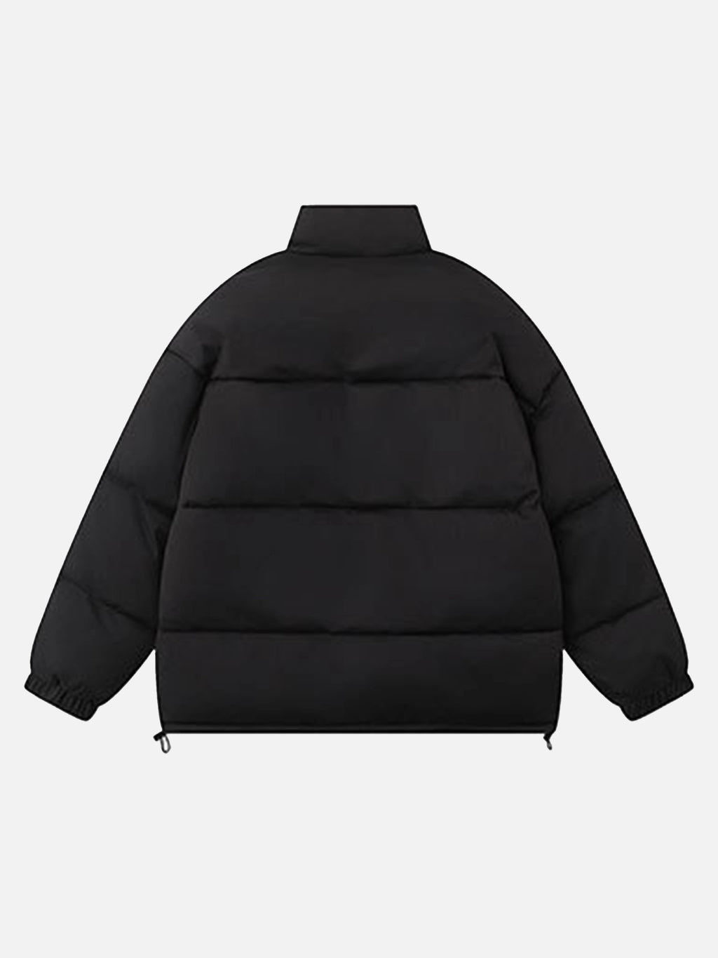 Solid Color Stand Collar Loose Coat