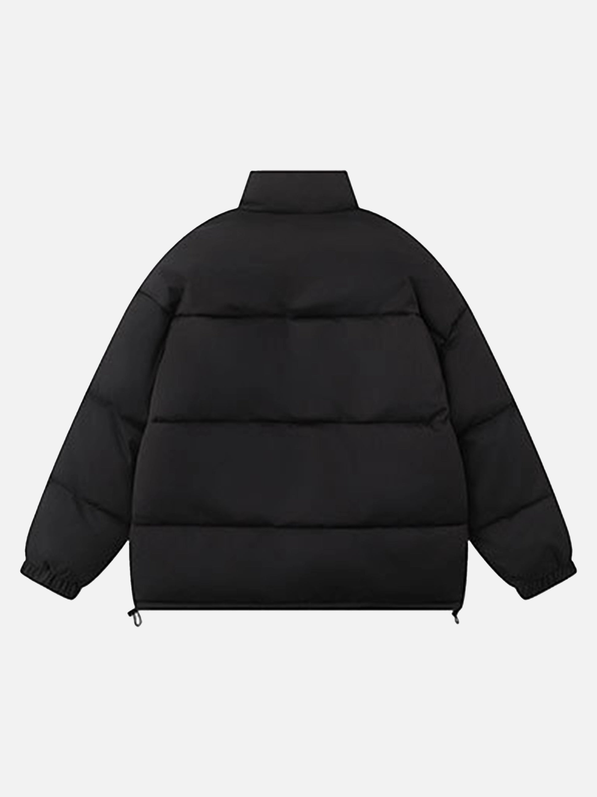 Solid Color Stand Collar Loose Coat