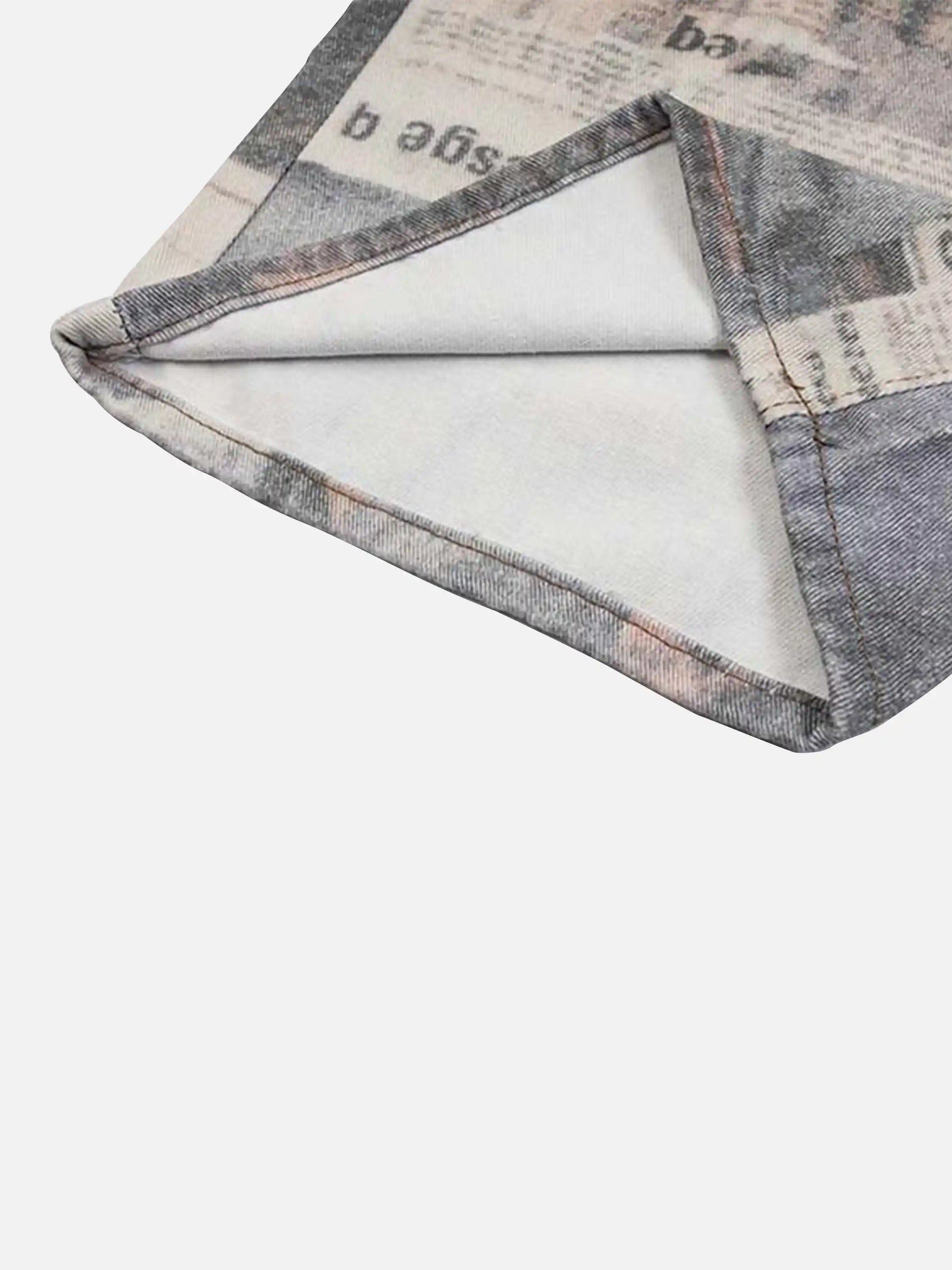 Disguisen Vintage Newspaper Digital Print Pants