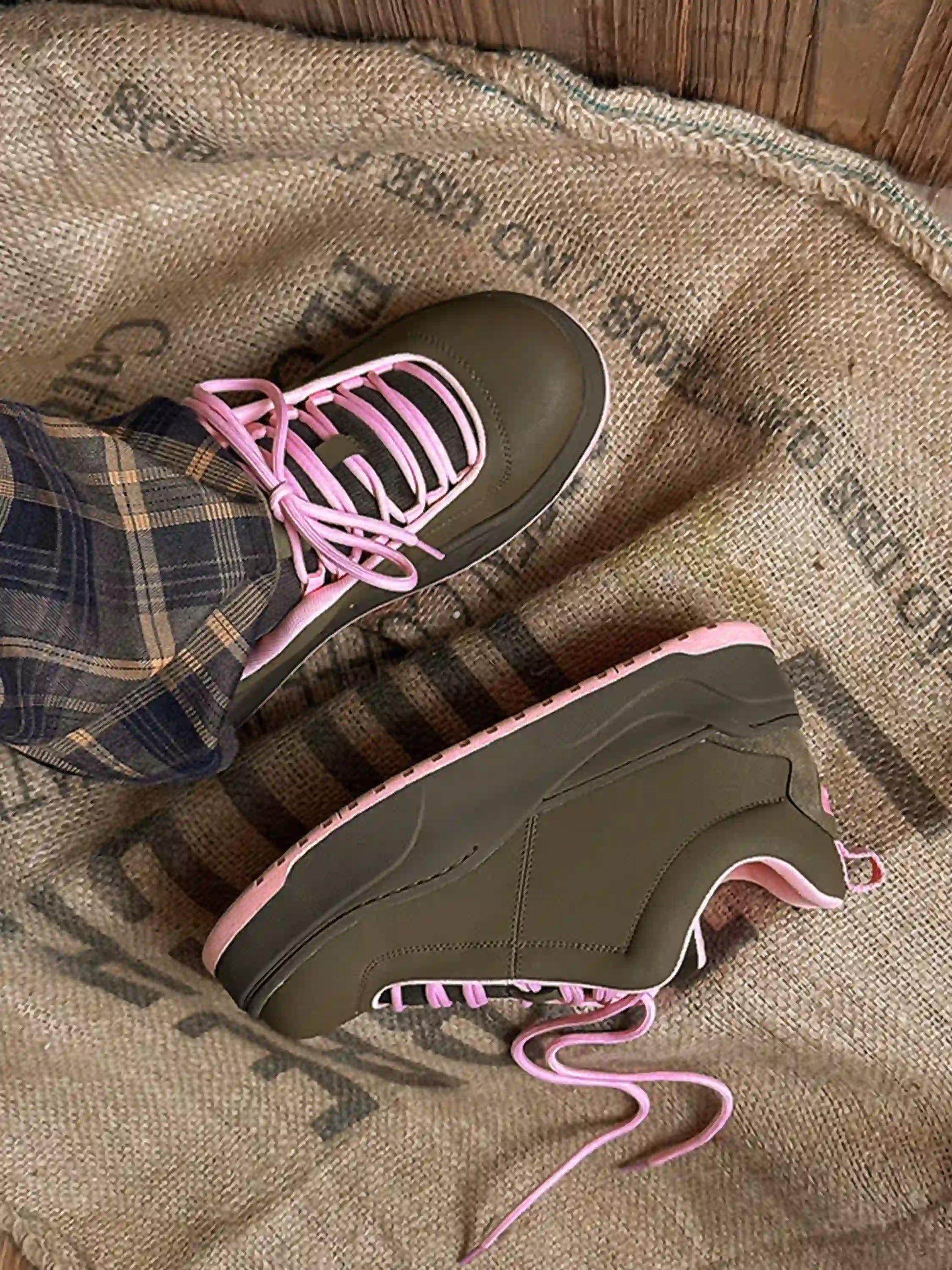 Vintage Contrast Color Chunky Shoes