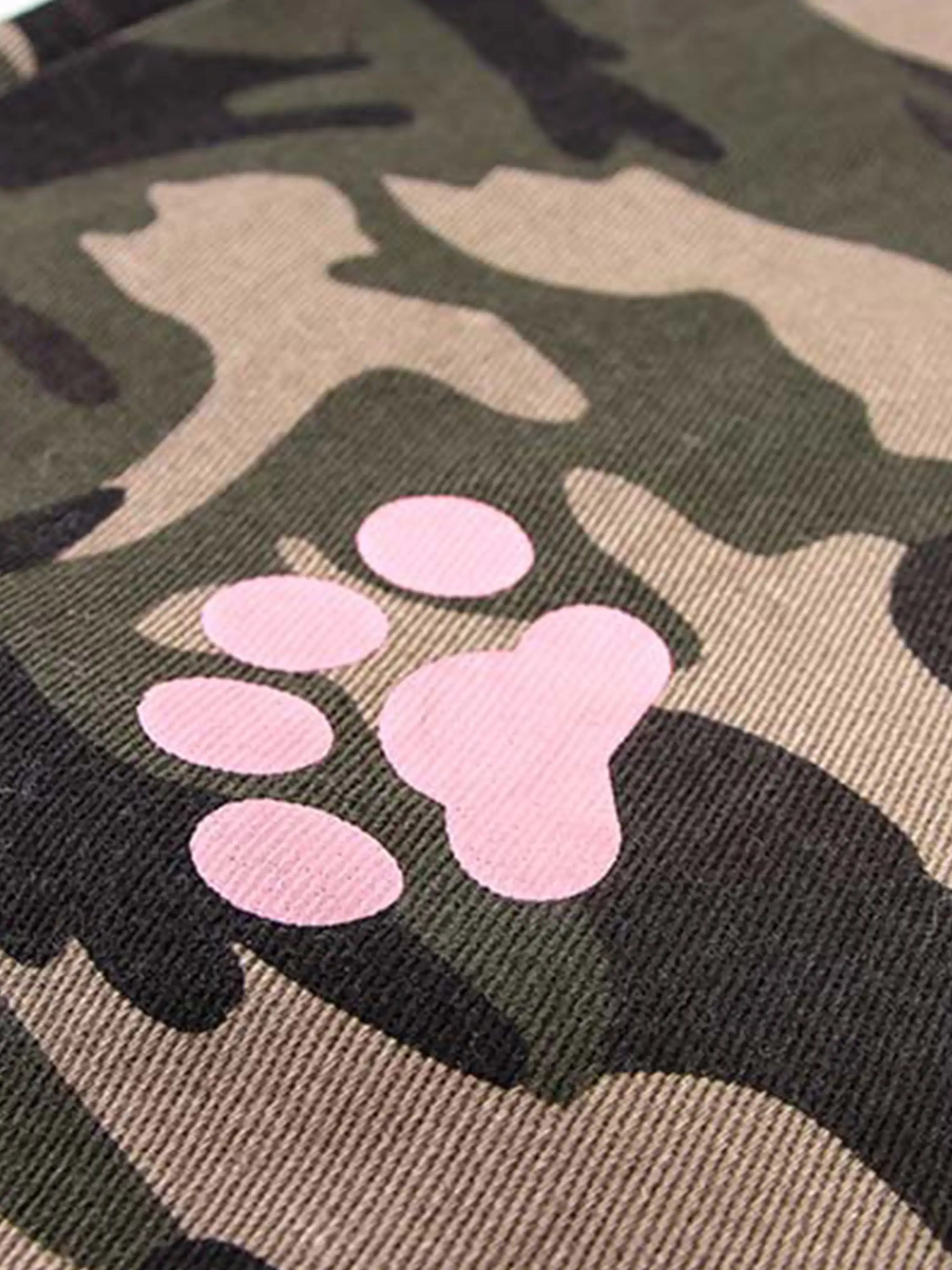 Disguisen Dog Paw Print Camouflage Pants