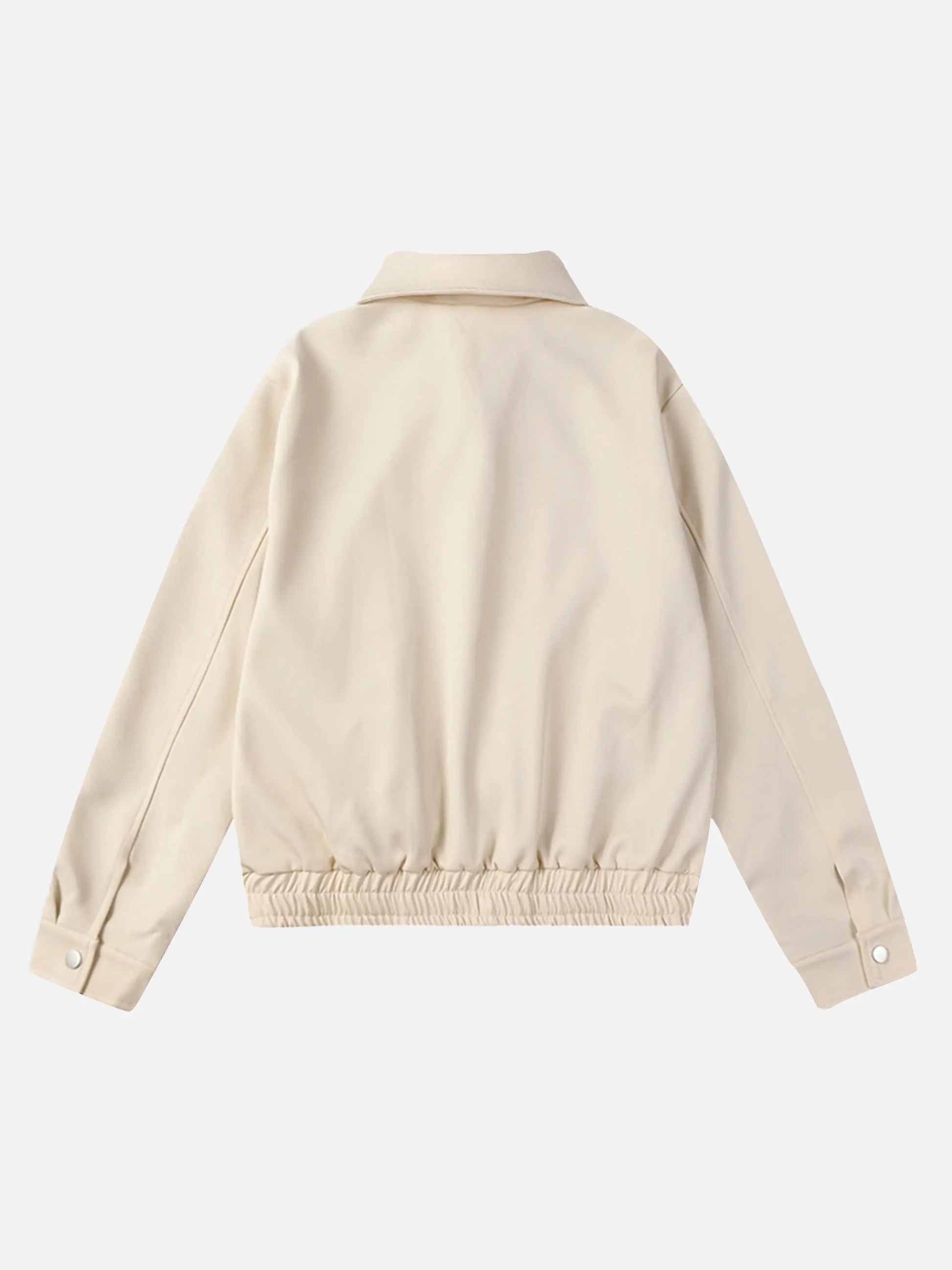 Disguisen American Retro Distressed Letter Print Jacket