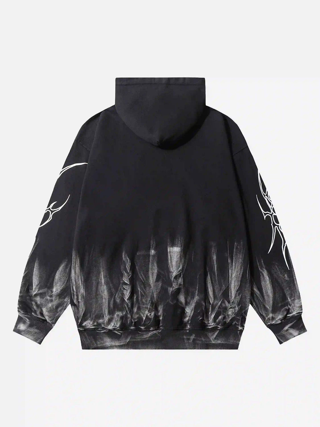 Disguisen American Style Dark Letter Graffiti Hoodie