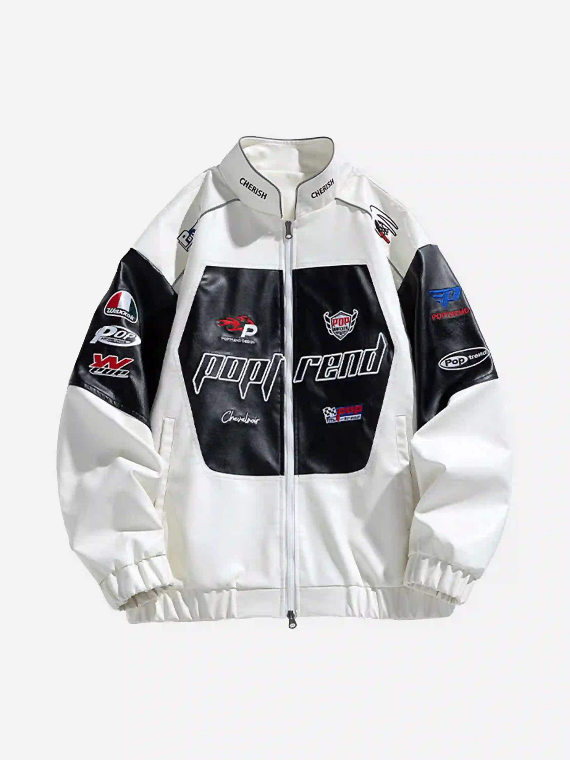 Disguisen High Street Splicing Racing Baseball Jacket