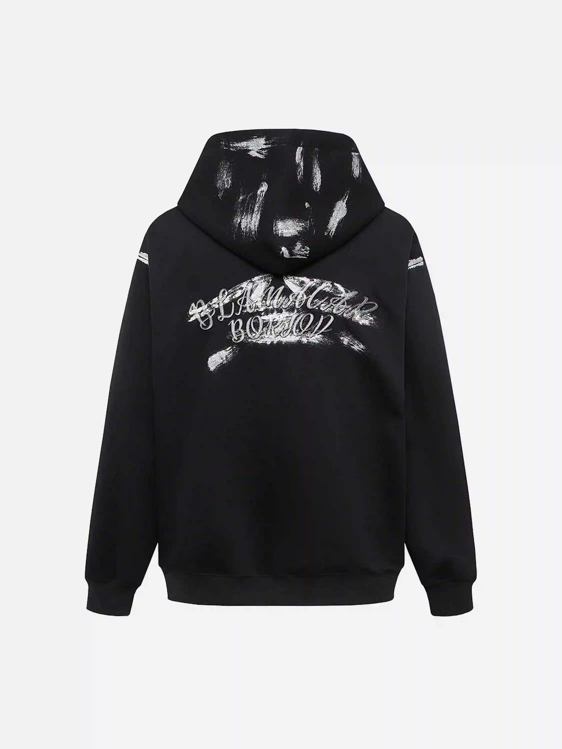Disguisen High Street Heart Graffiti Print Hoodie