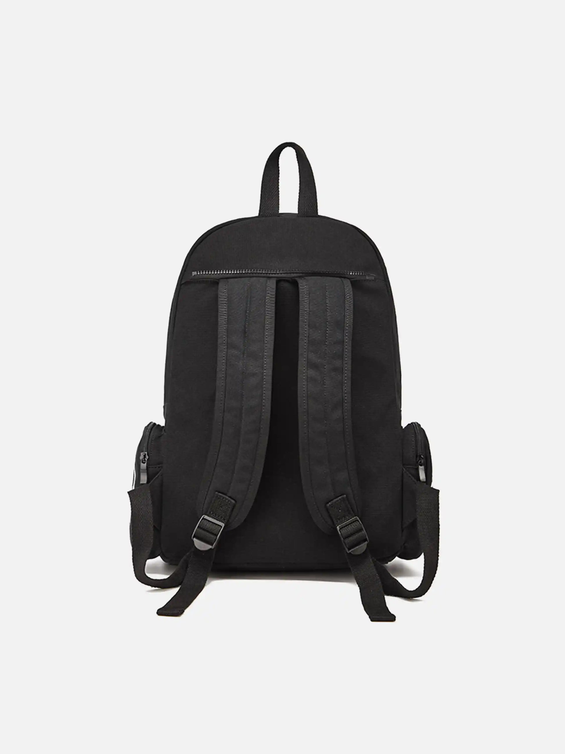 Skeleton Print Canvas Backpack