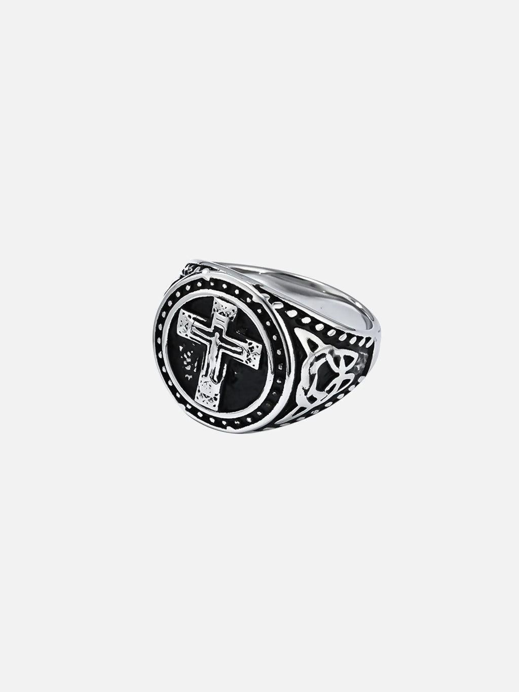 Vintage Dark Cross Ring