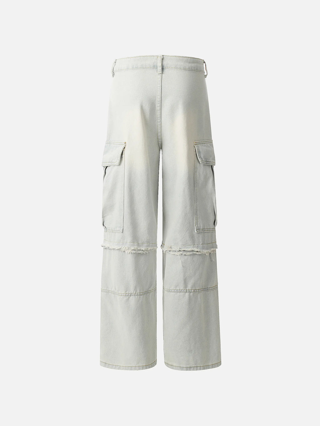 Chain Design Big Pockets Cargo Jeans