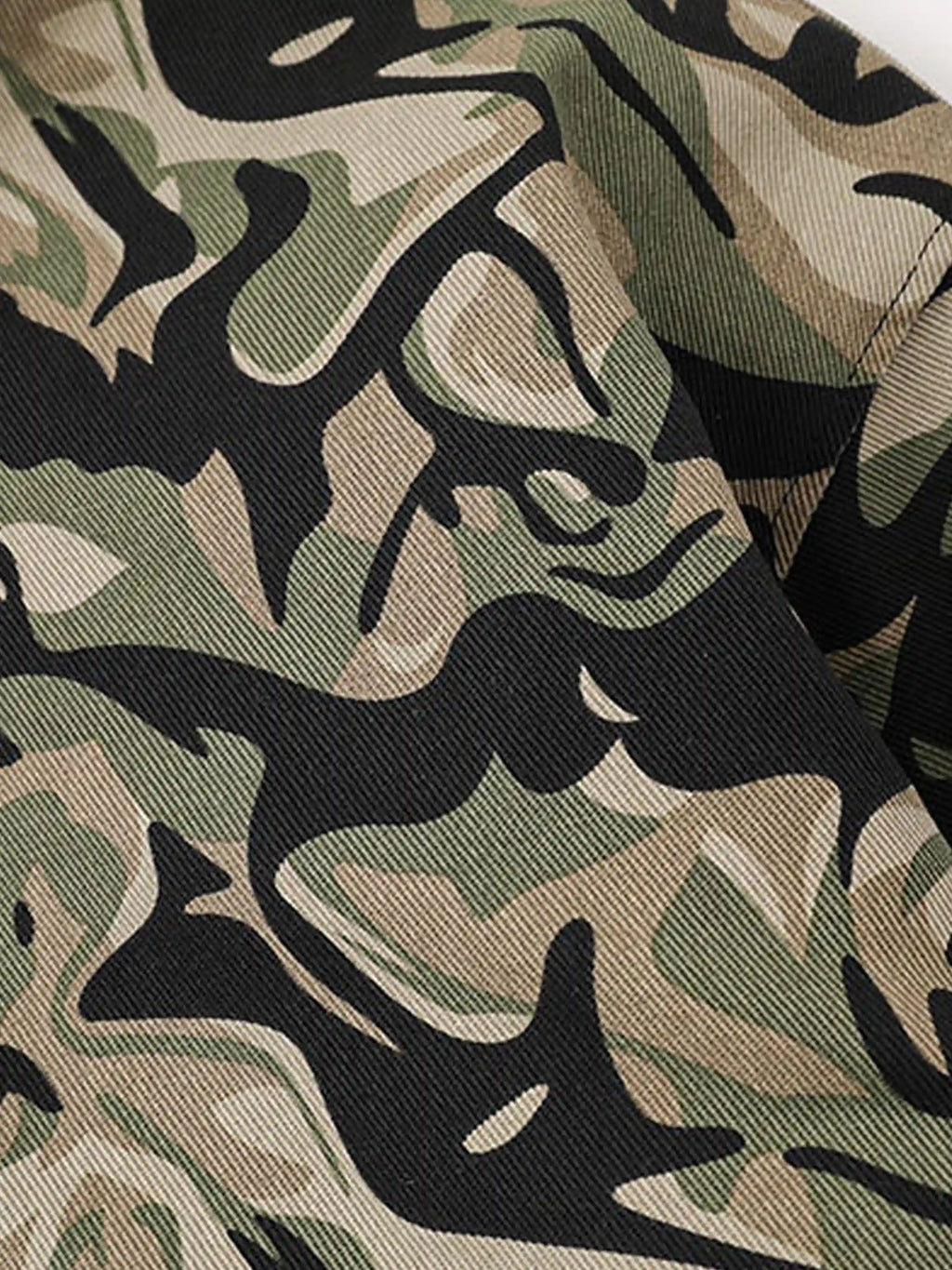 Camouflage Fur Zipper Hoodie